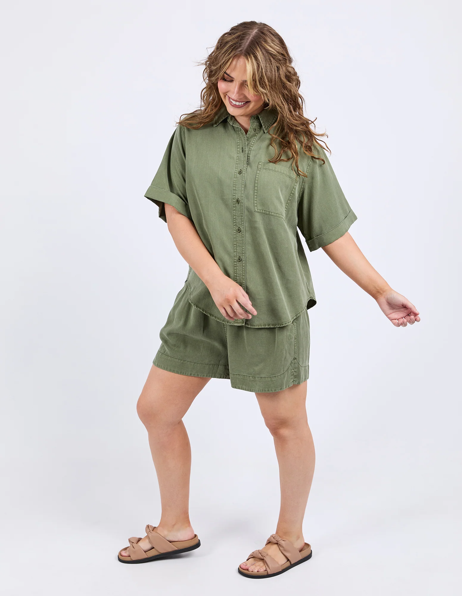 Bliss Washed Shirt Clover - Image 6