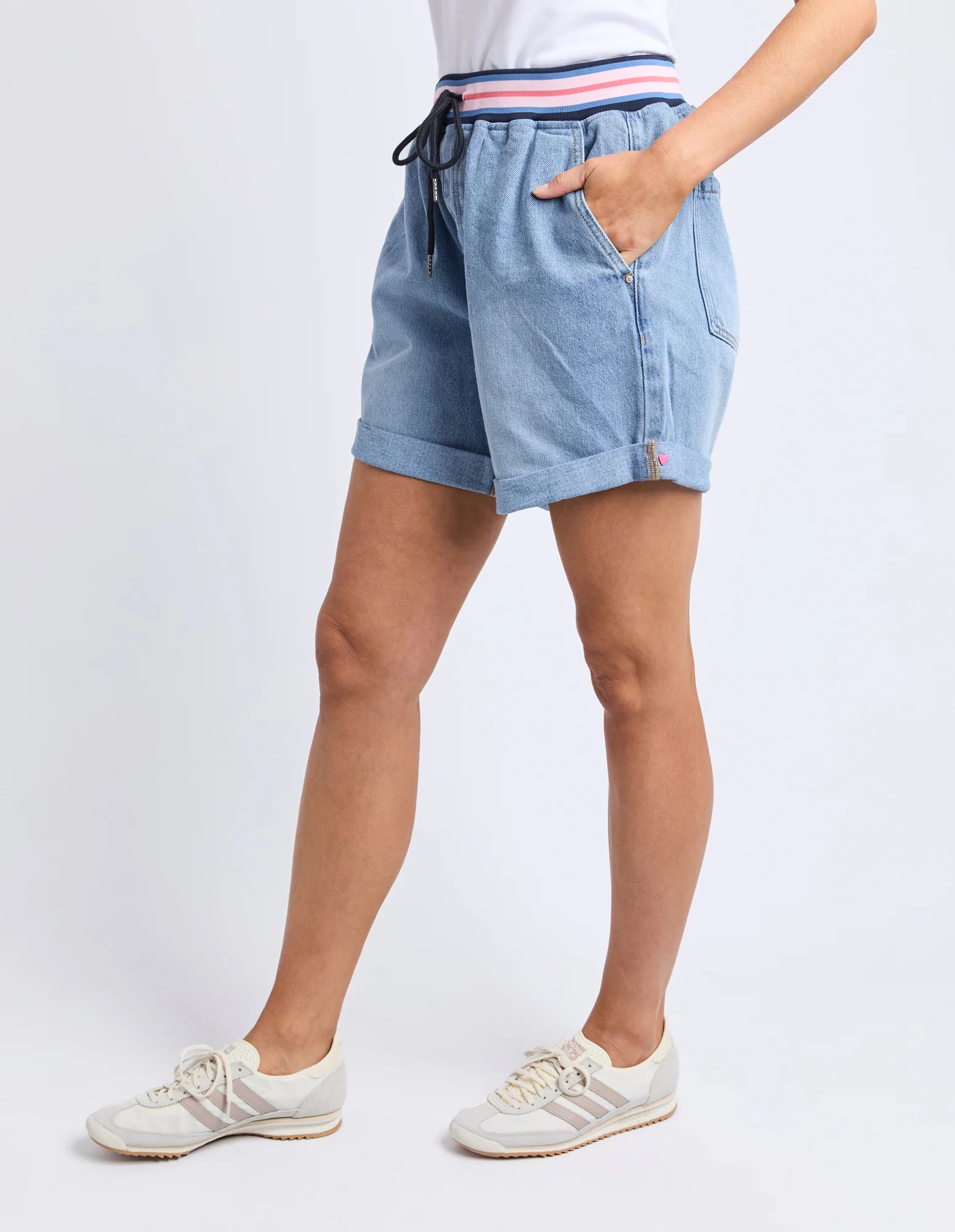 Bodhi Denim Short Mid Blue Wash - Image 4