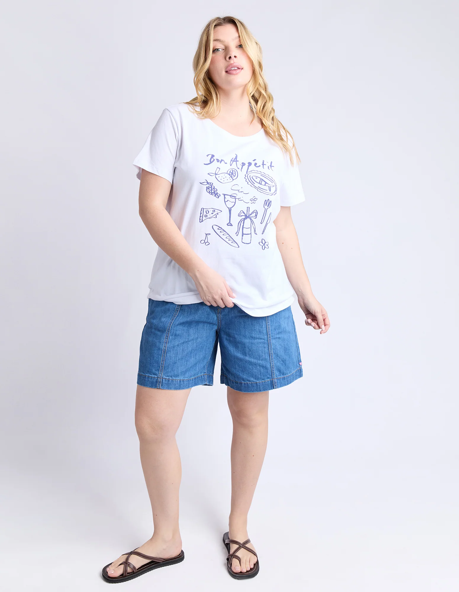 Bon Appetit Tee White - Image 3