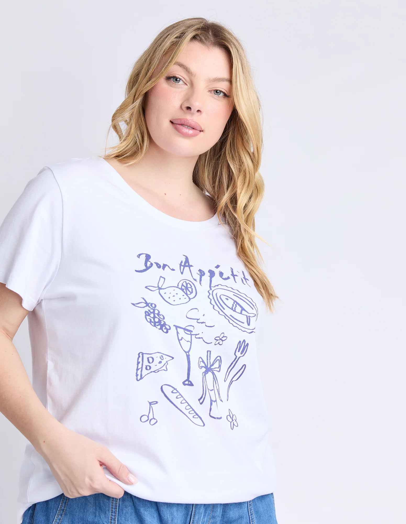 Bon Appetit Tee White - Image 6