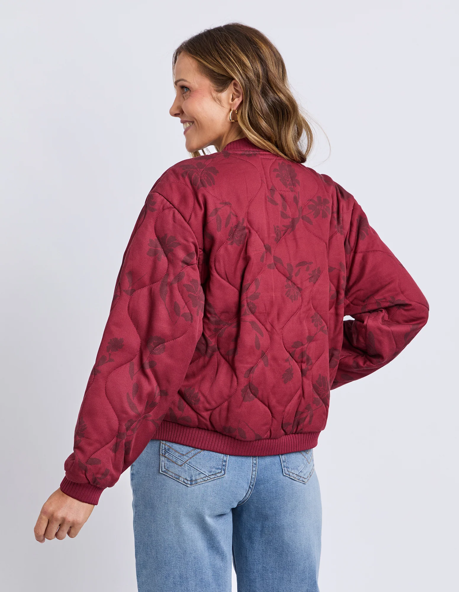 Bramble Jacket Plum Bramble Print - Image 4