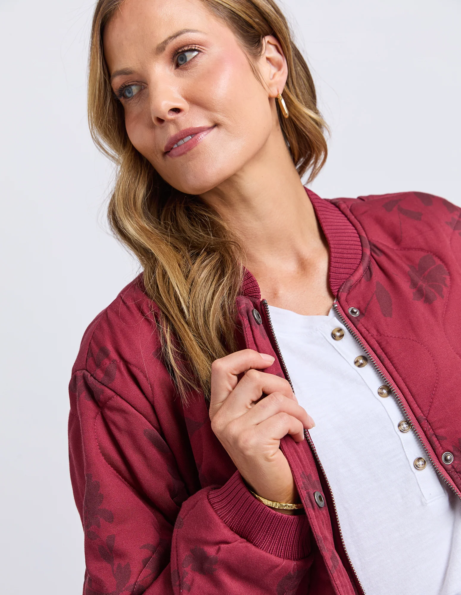 Bramble Jacket Plum Bramble Print - Image 7