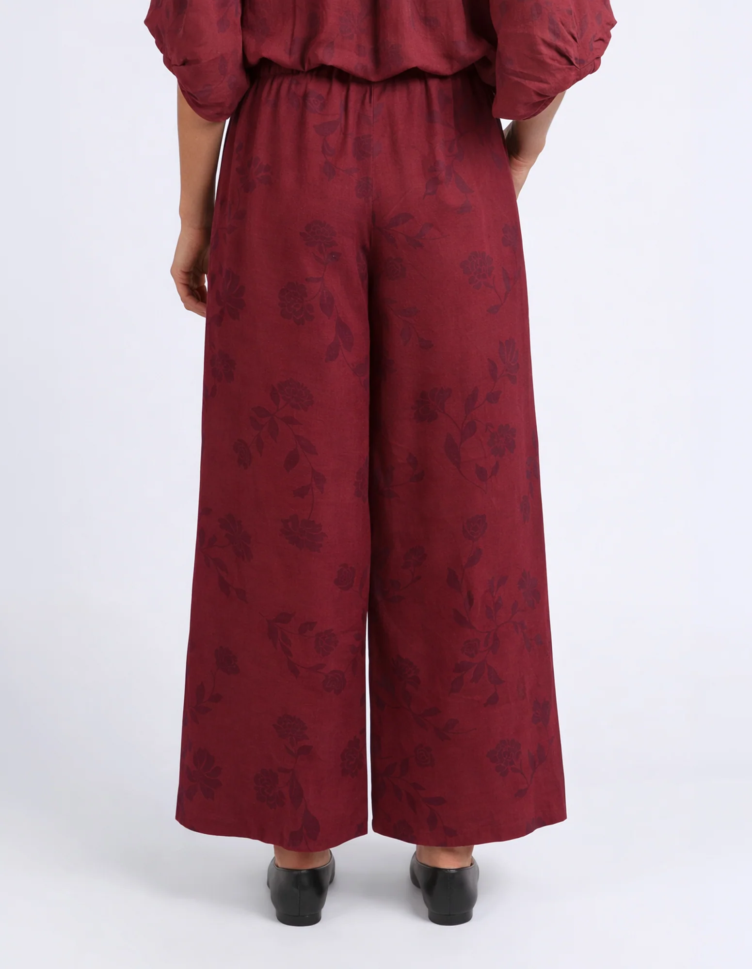 Bramble Wide Leg Pant Plum - Image 4
