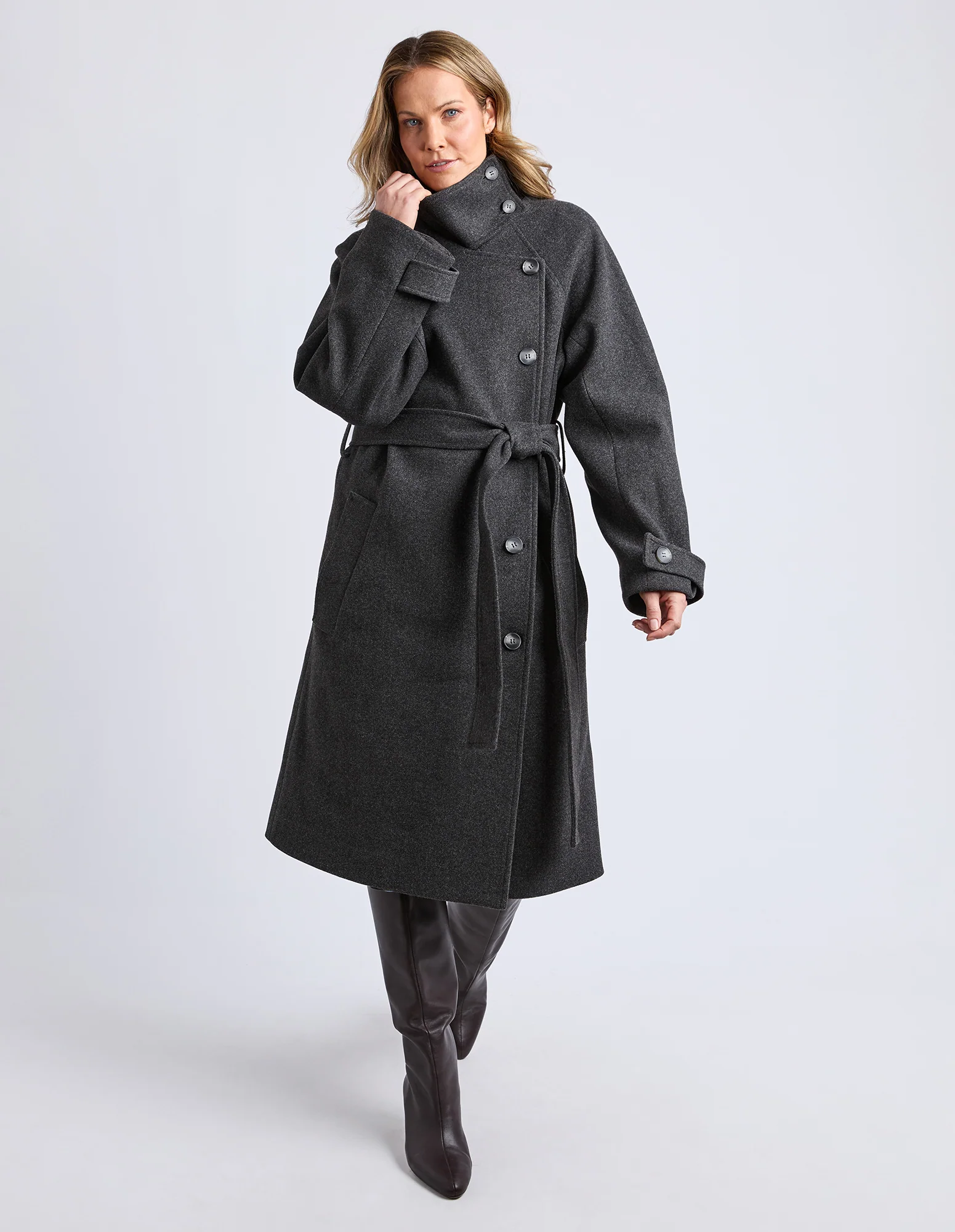 Caroline Coat Grey Marle - Image 6