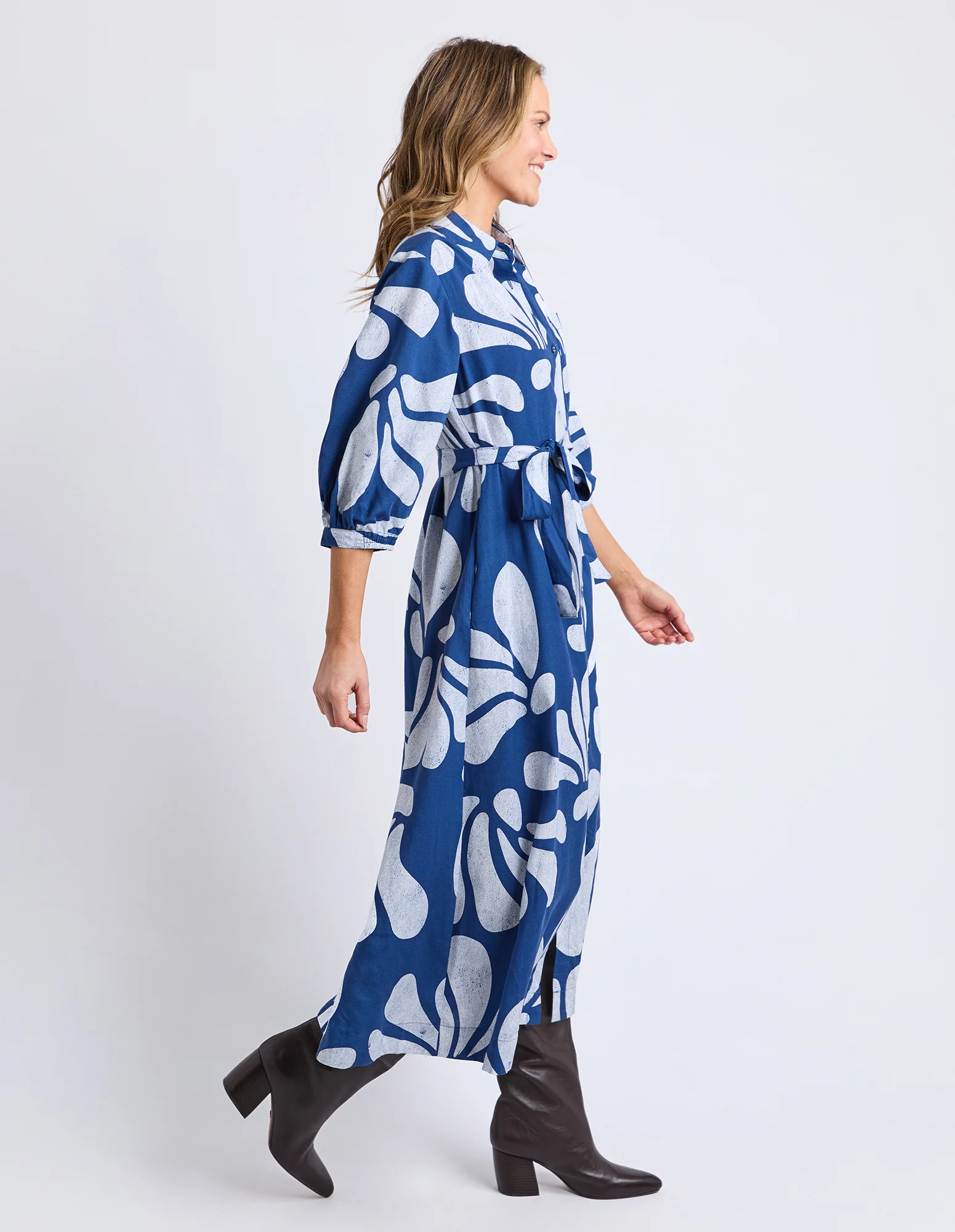 Celeste Dress Classic Navy Print - Image 7