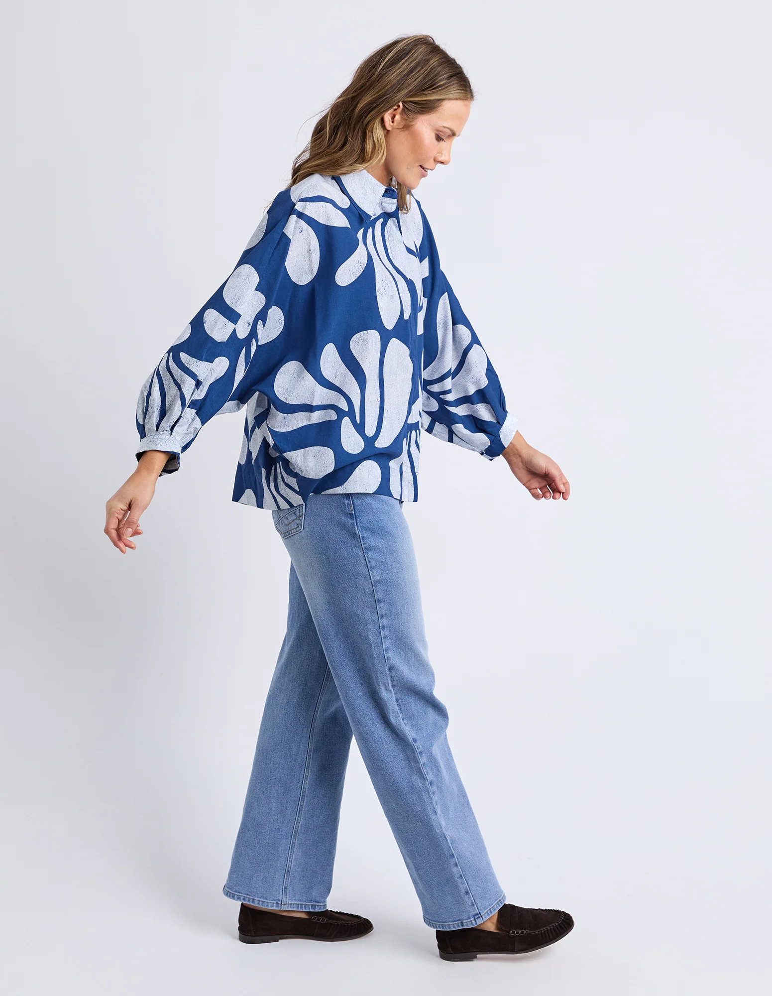 Celeste Shirt Classic Navy Print - Image 12