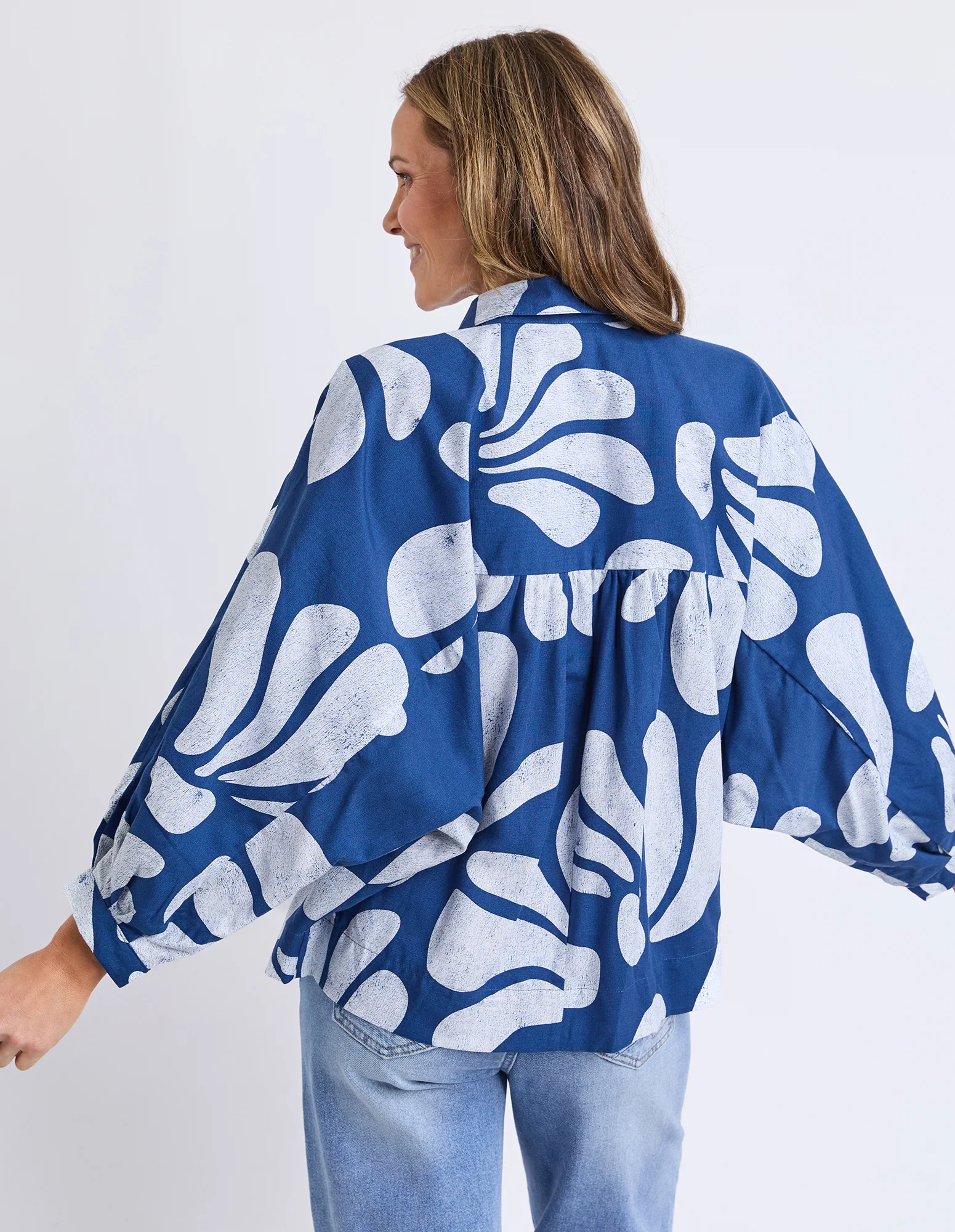 Celeste Shirt Classic Navy Print - Image 6