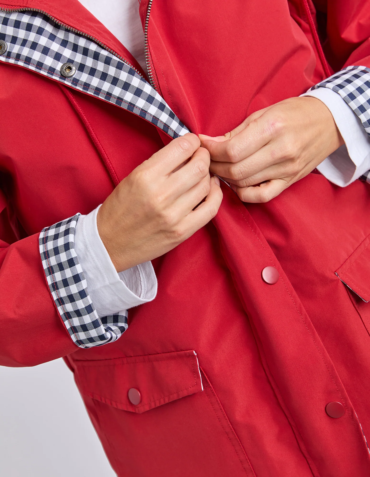Chelsea Rain Coat Cranberry - Image 5