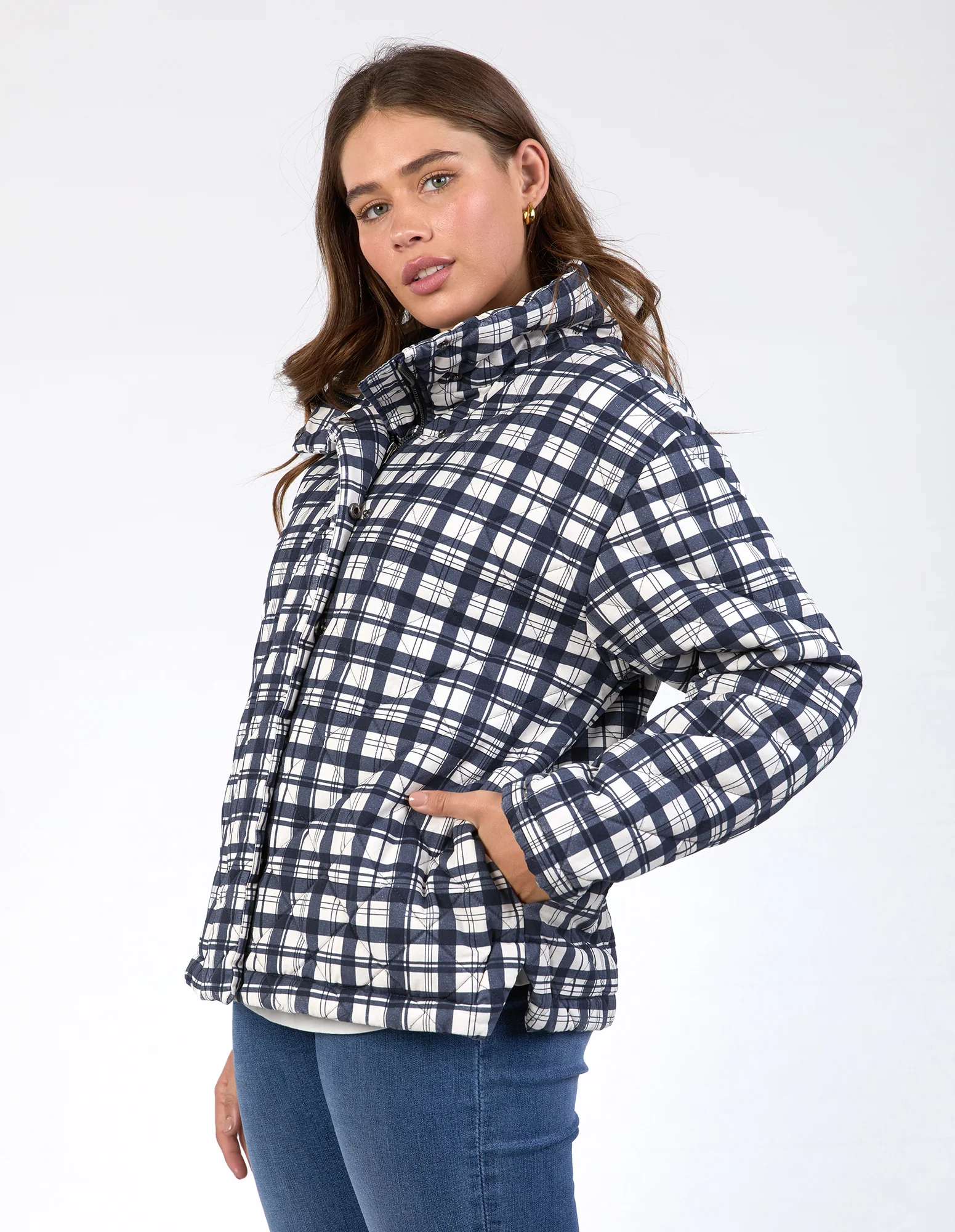 Clea Check Jacket Check - Image 5