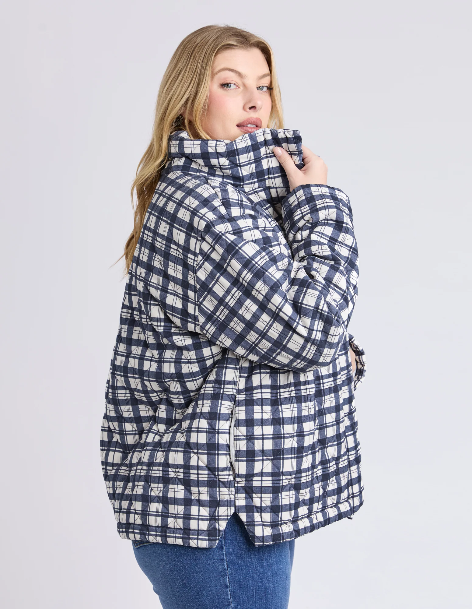 Clea Check Jacket Check - Image 9