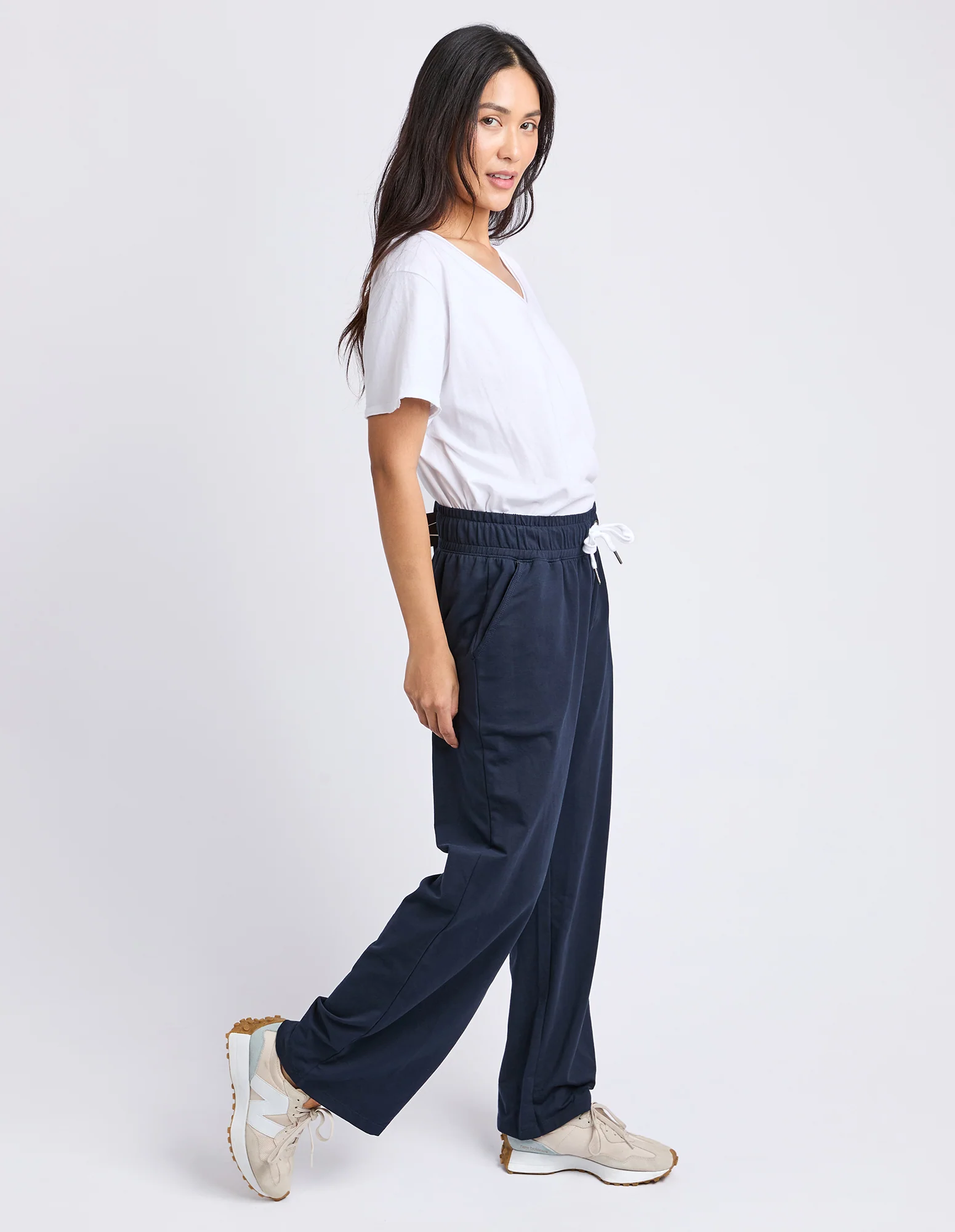 Cleo Wide Leg Pant Navy - Image 12