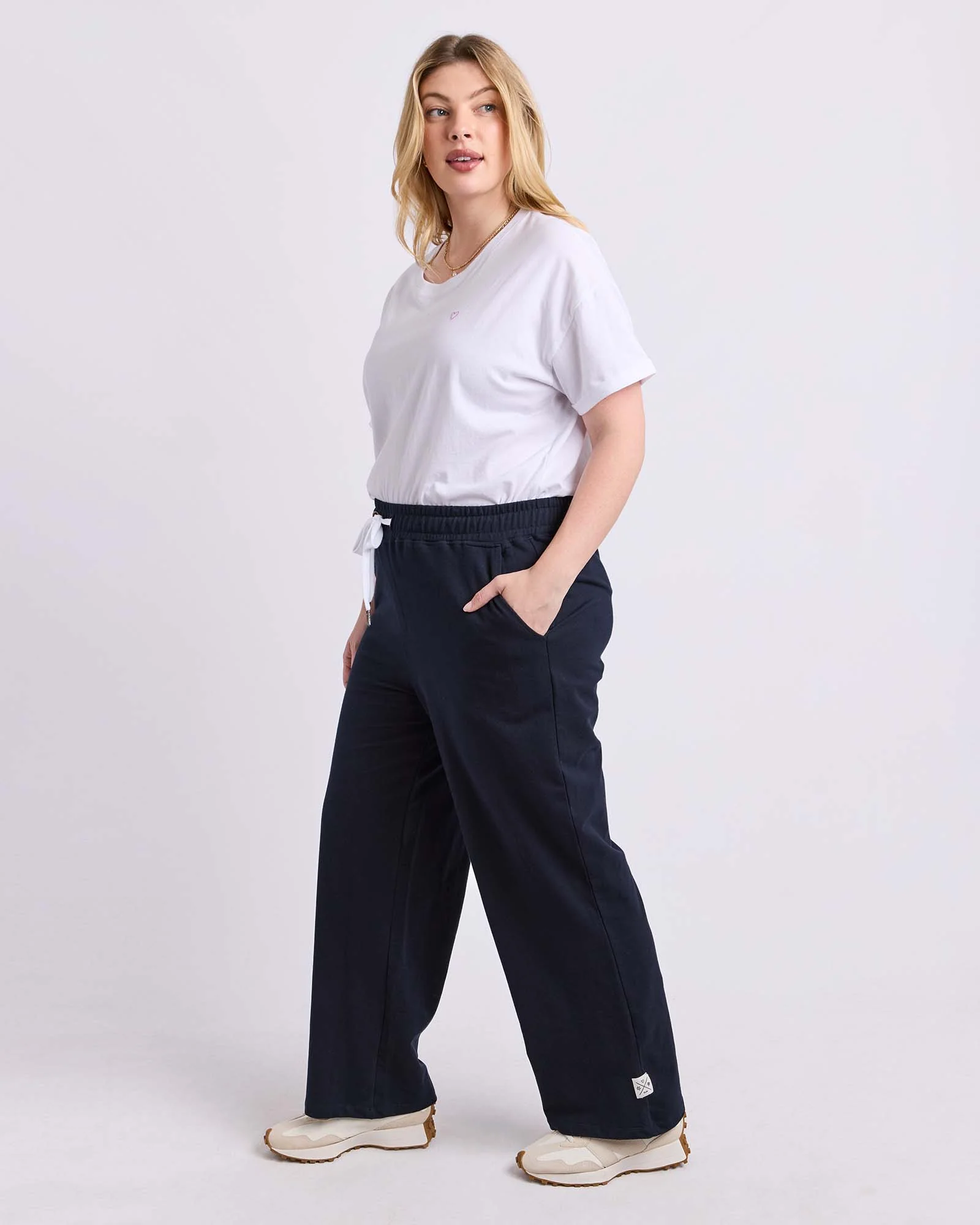 Cleo Wide Leg Pant Navy - Image 13