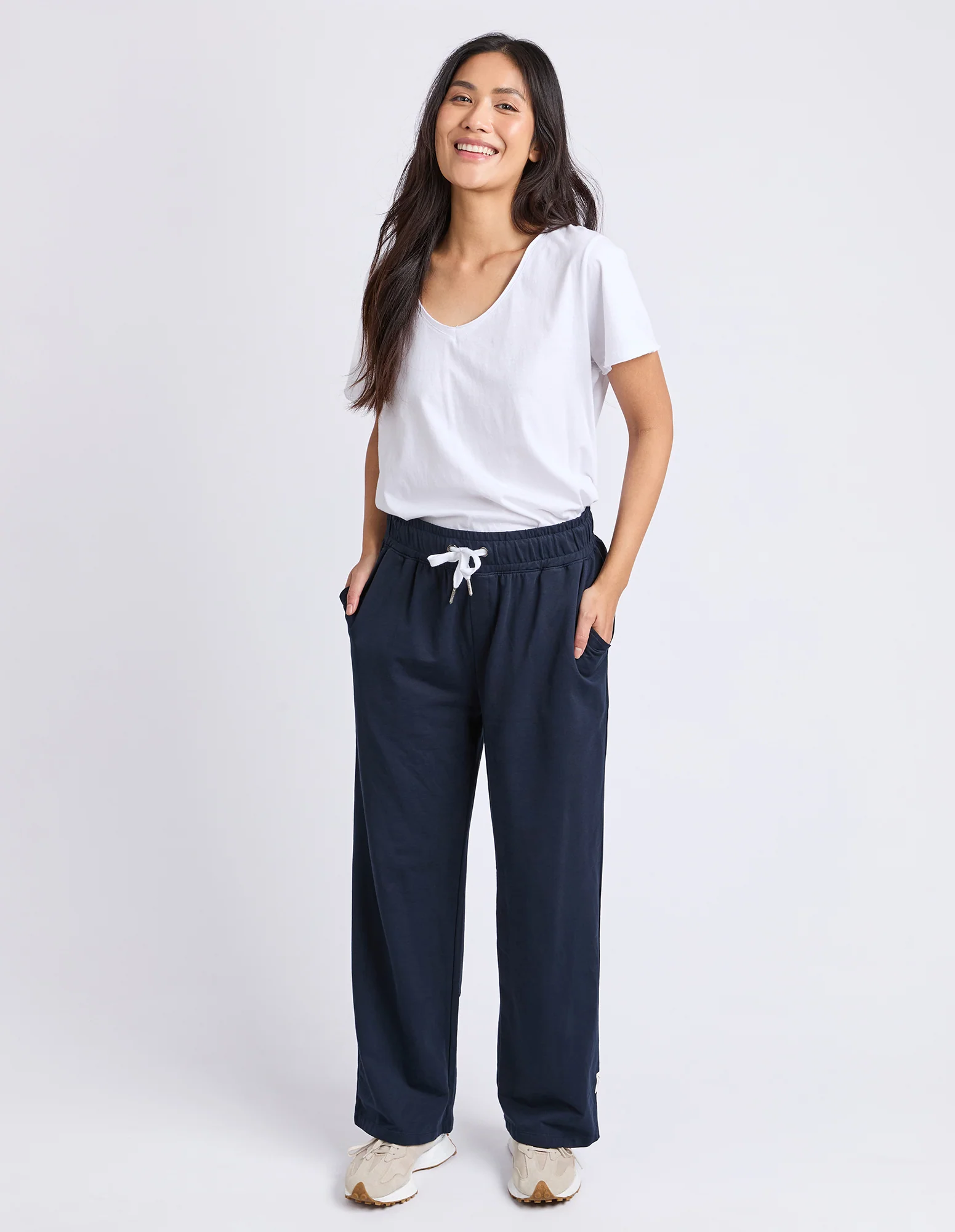 Cleo Wide Leg Pant Navy - Image 4