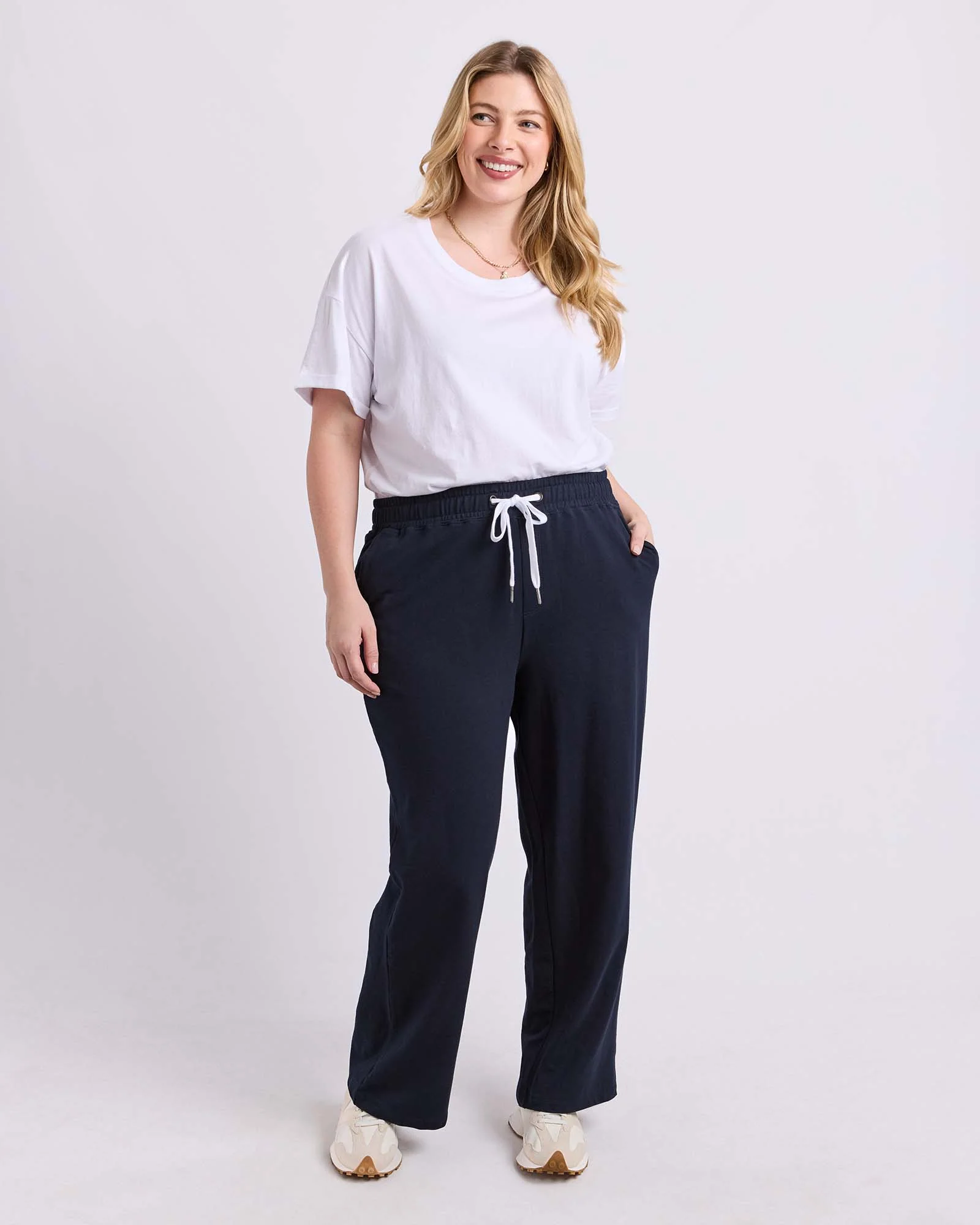 Cleo Wide Leg Pant Navy - Image 5