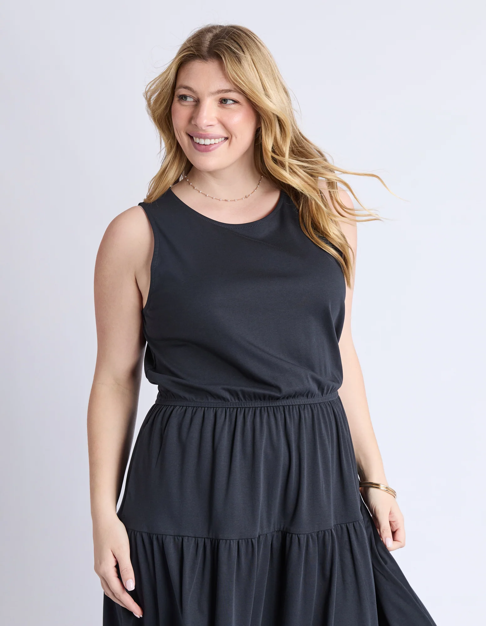 Coco Jersey Dress Black - Image 10