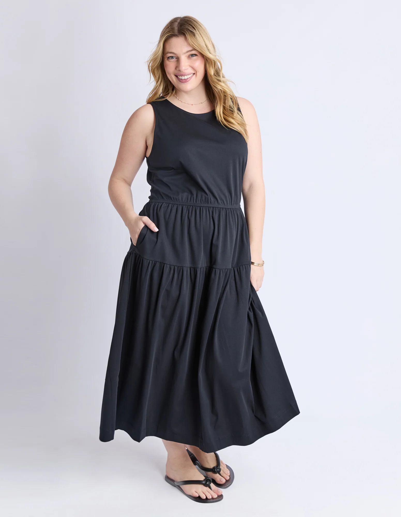Coco Jersey Dress Black - Image 12