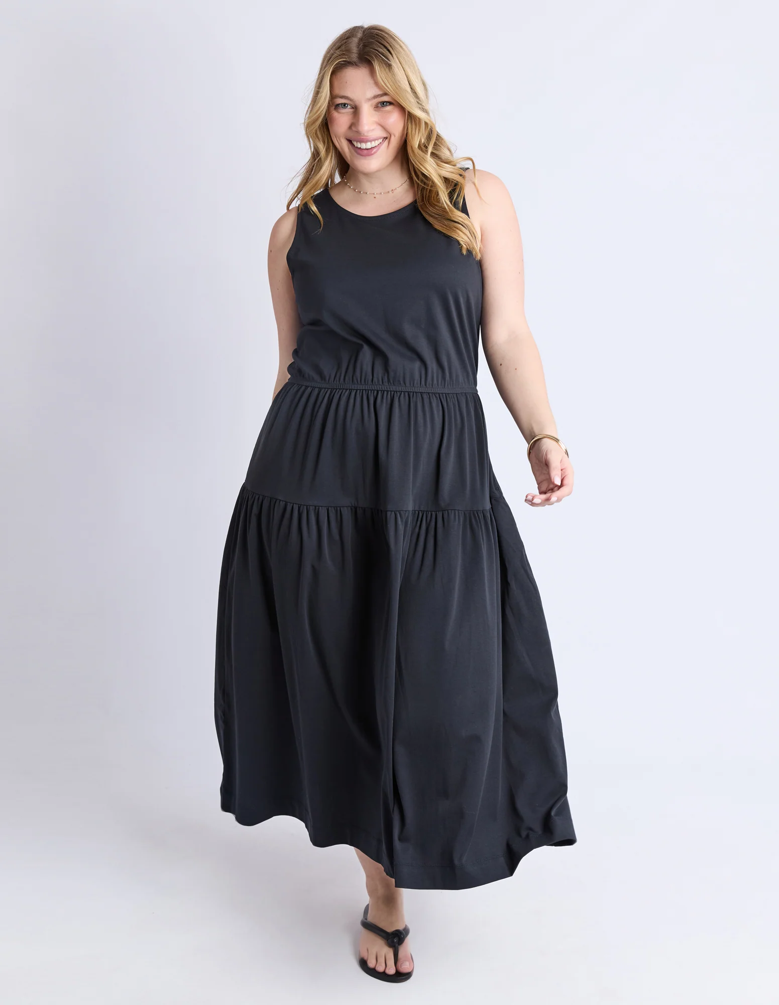 Coco Jersey Dress Black - Image 8