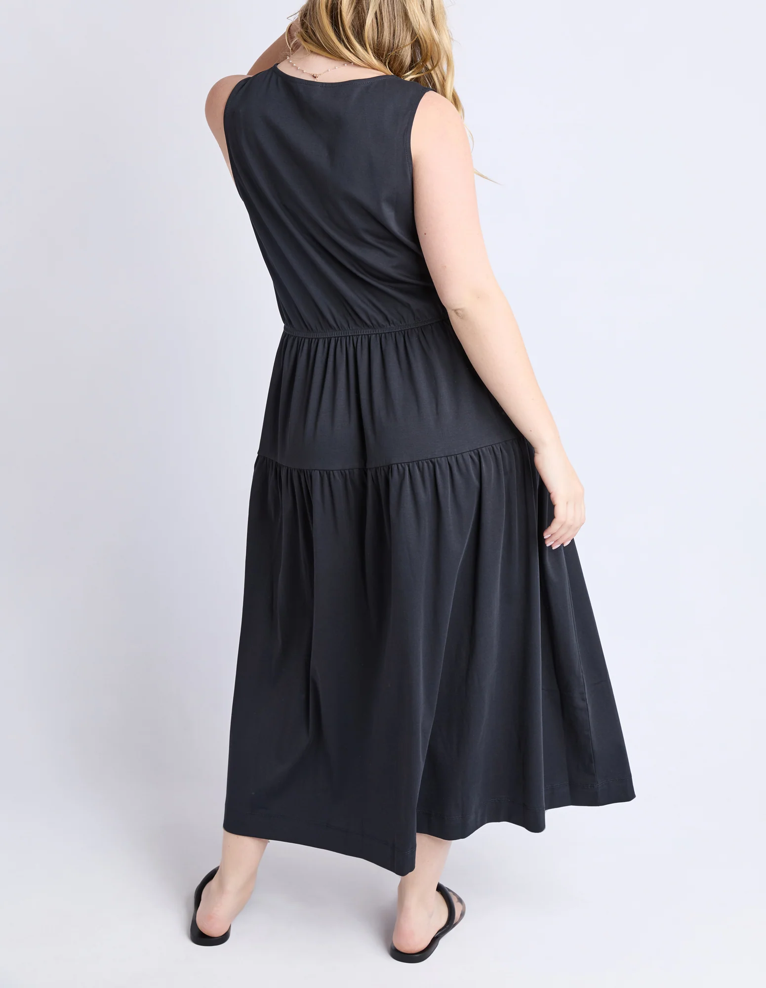 Coco Jersey Dress Black - Image 9