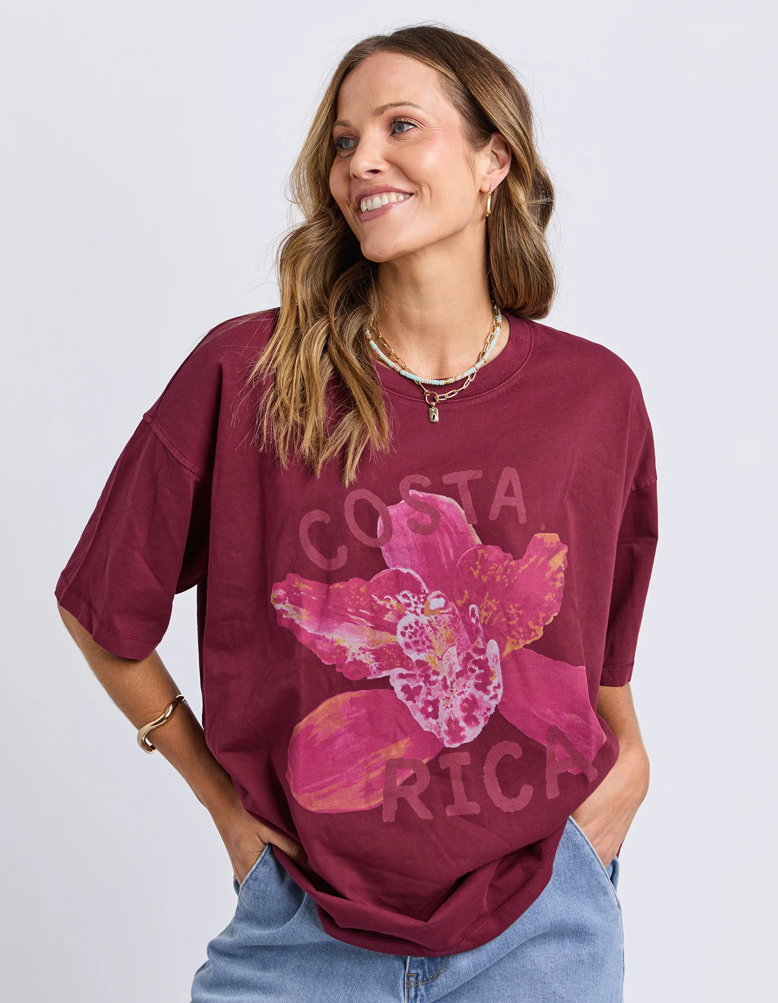 Costa Rica Tee Plum - Image 2