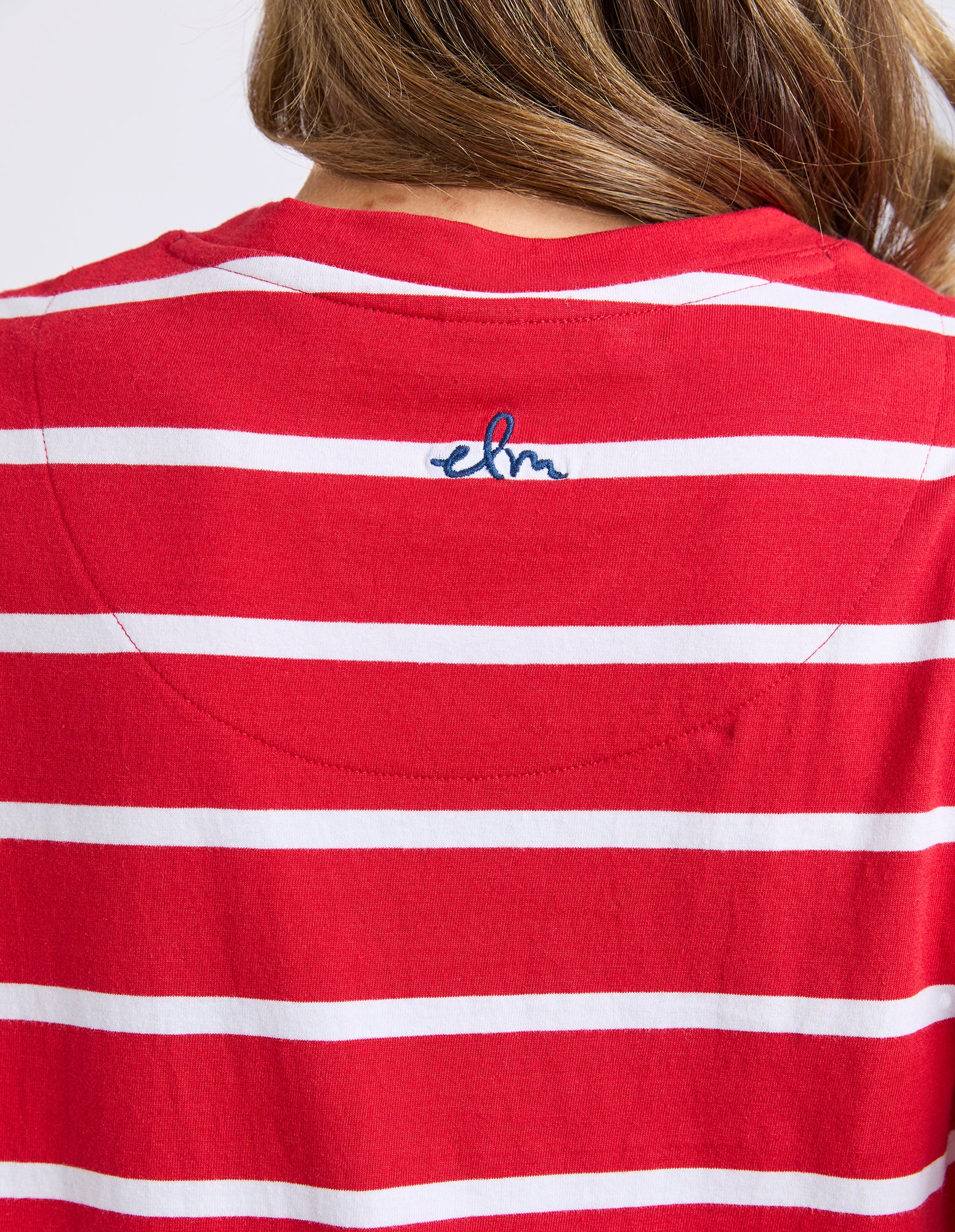 Crimson Tee Dress Cranberry/White Stripe - Image 11