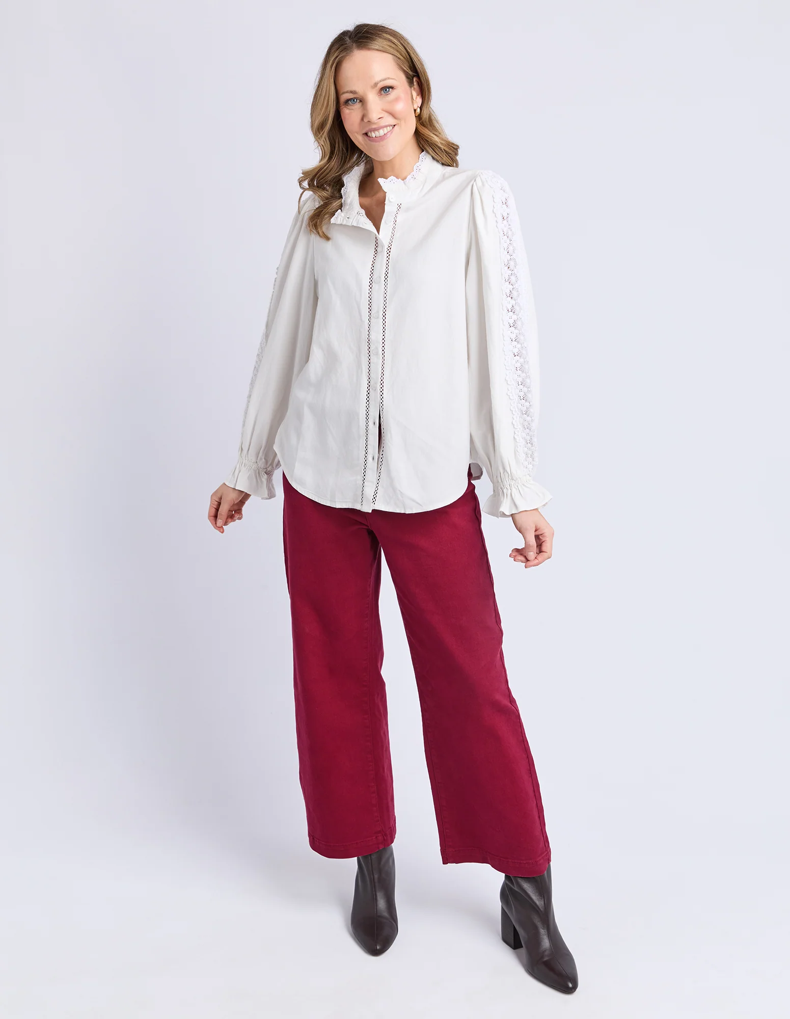 Dahlia Lace Shirt Marshmellow - Image 16