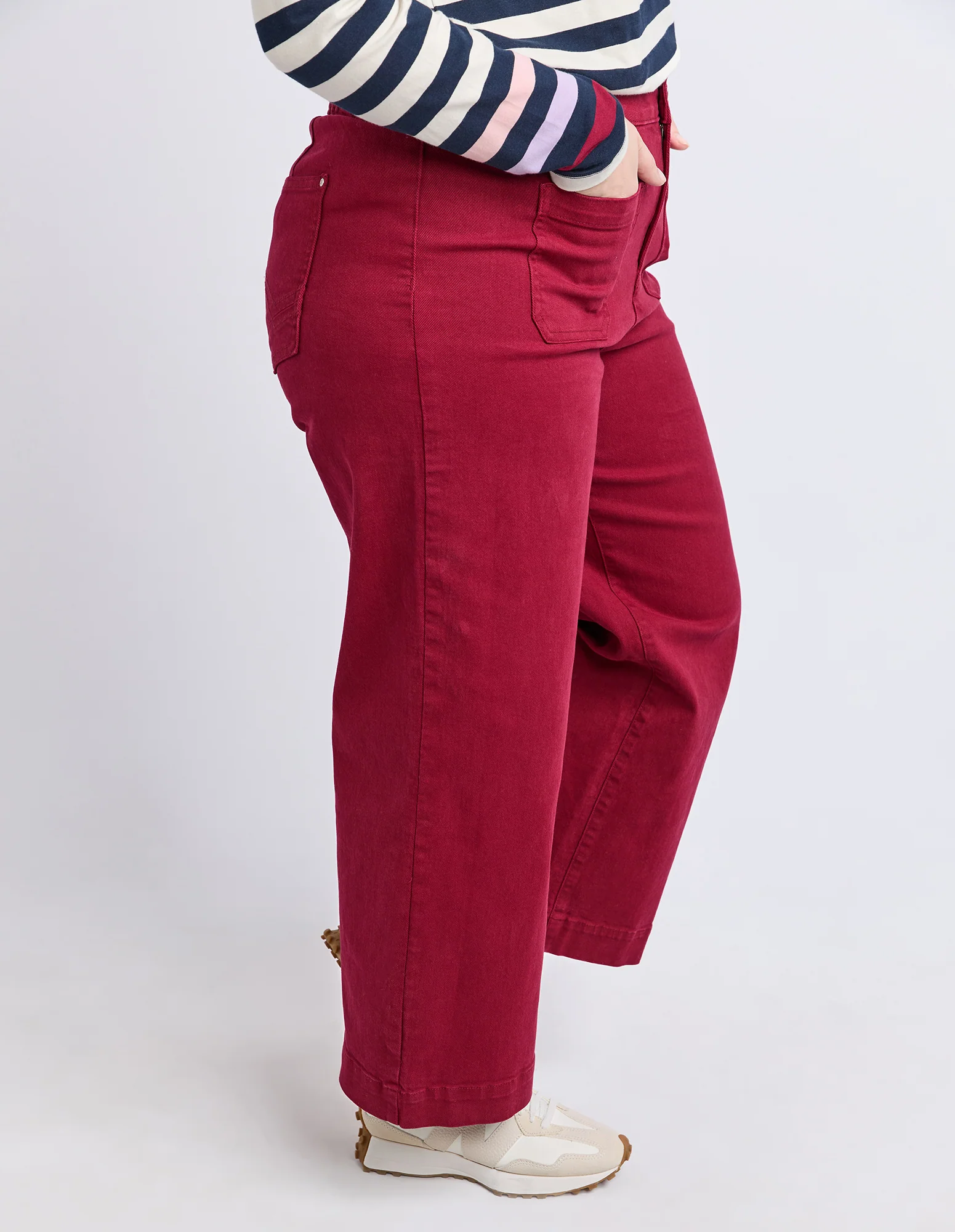 Delphi Front Pocket Jean Maroon - Image 7