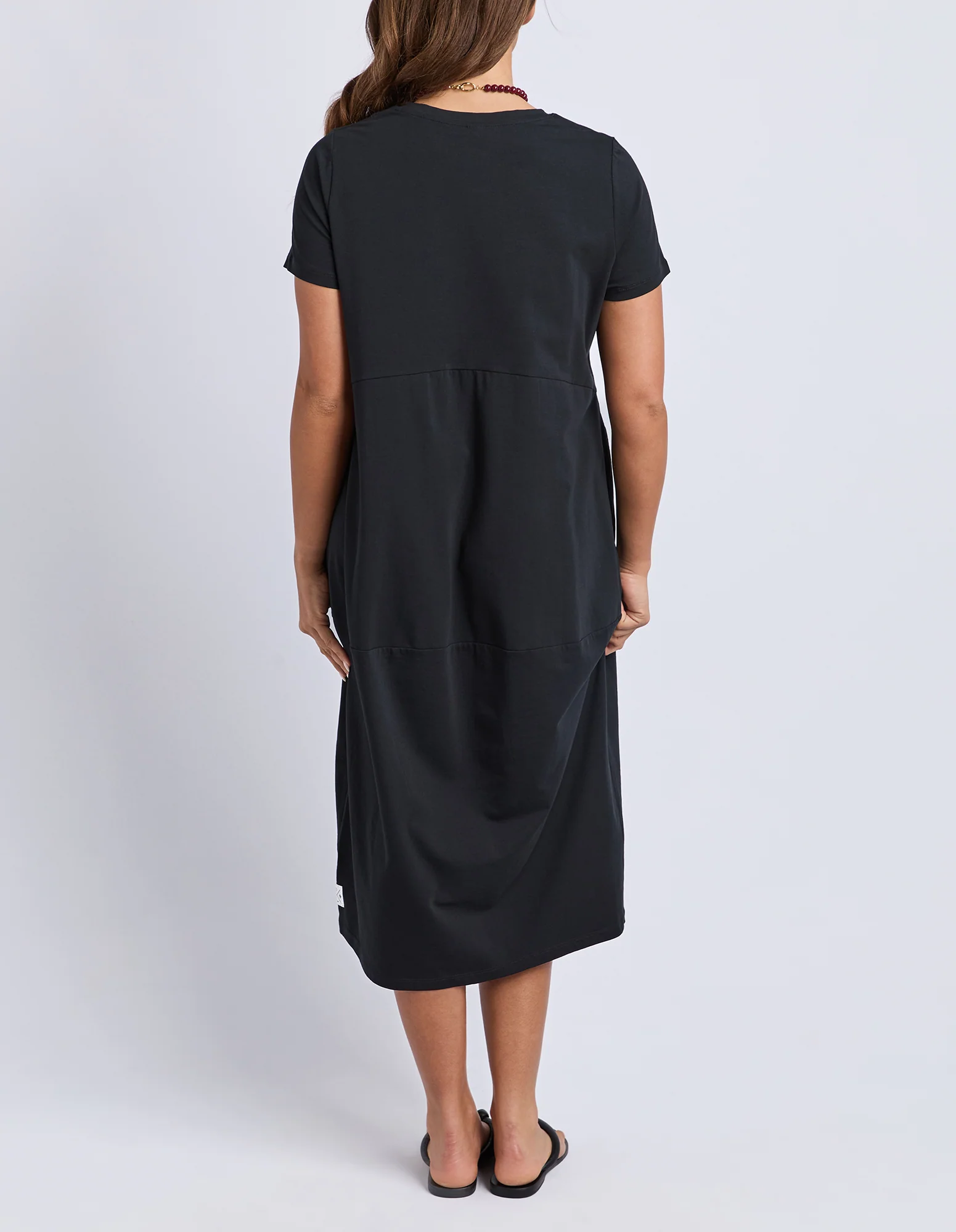 Diana Short Sleeve Dress Black - Image 11