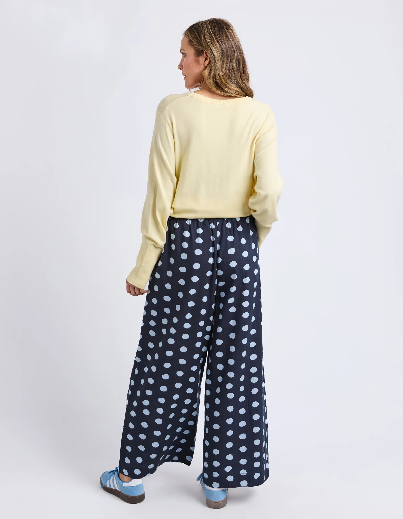Dotty Elastic Pant Classic Navy Spot - Image 3