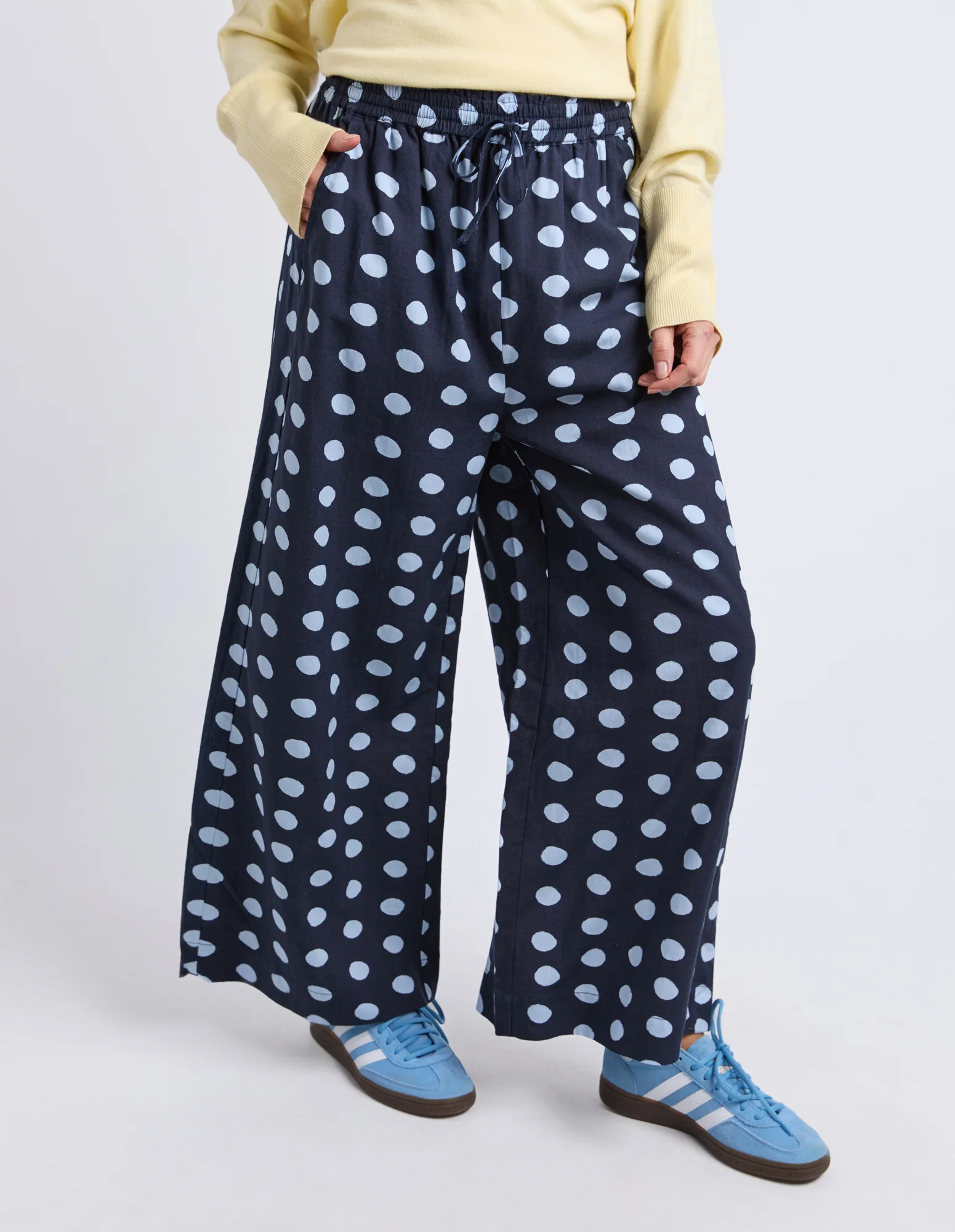 Dotty Elastic Pant Classic Navy Spot - Image 4