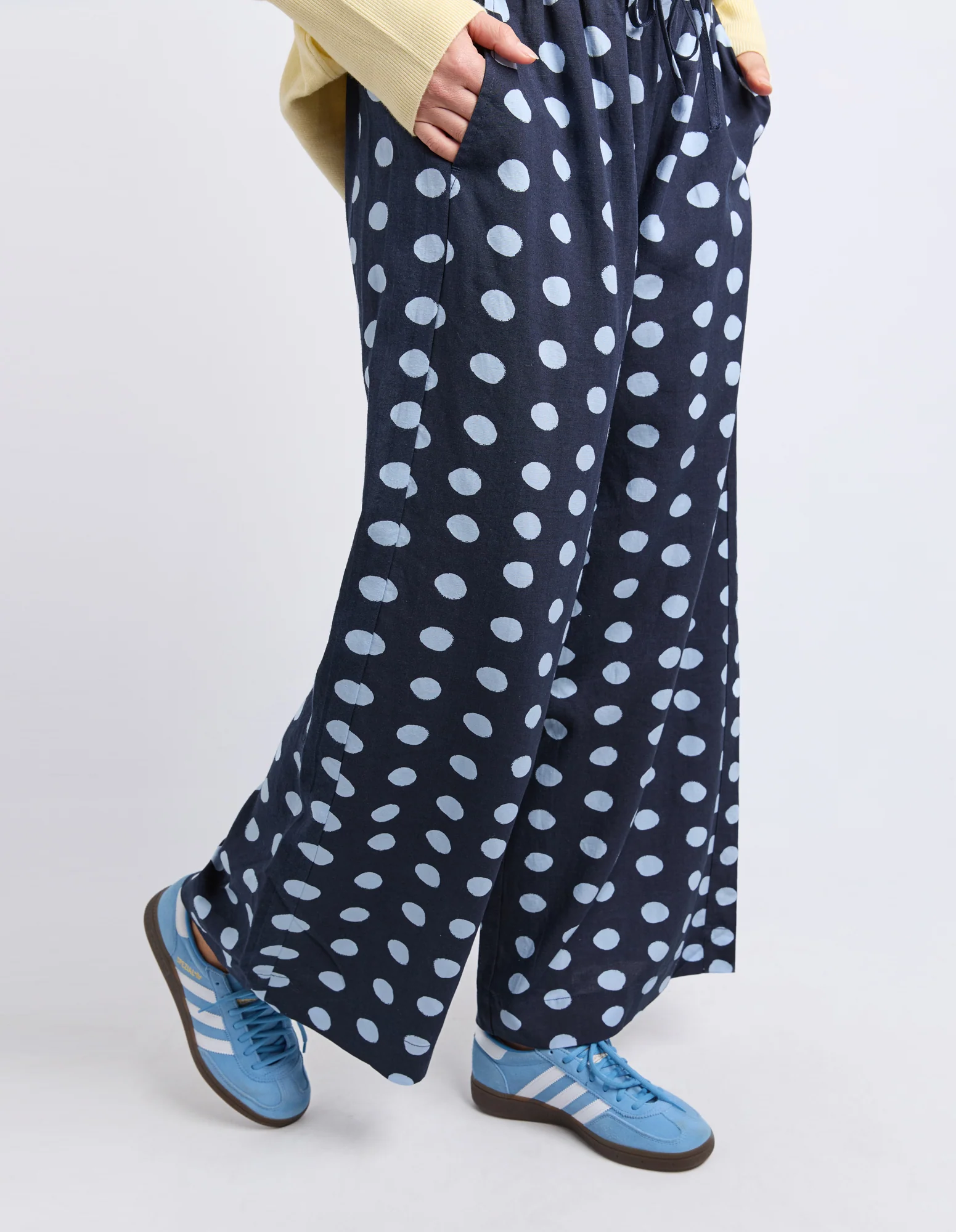 Dotty Elastic Pant Classic Navy Spot - Image 5