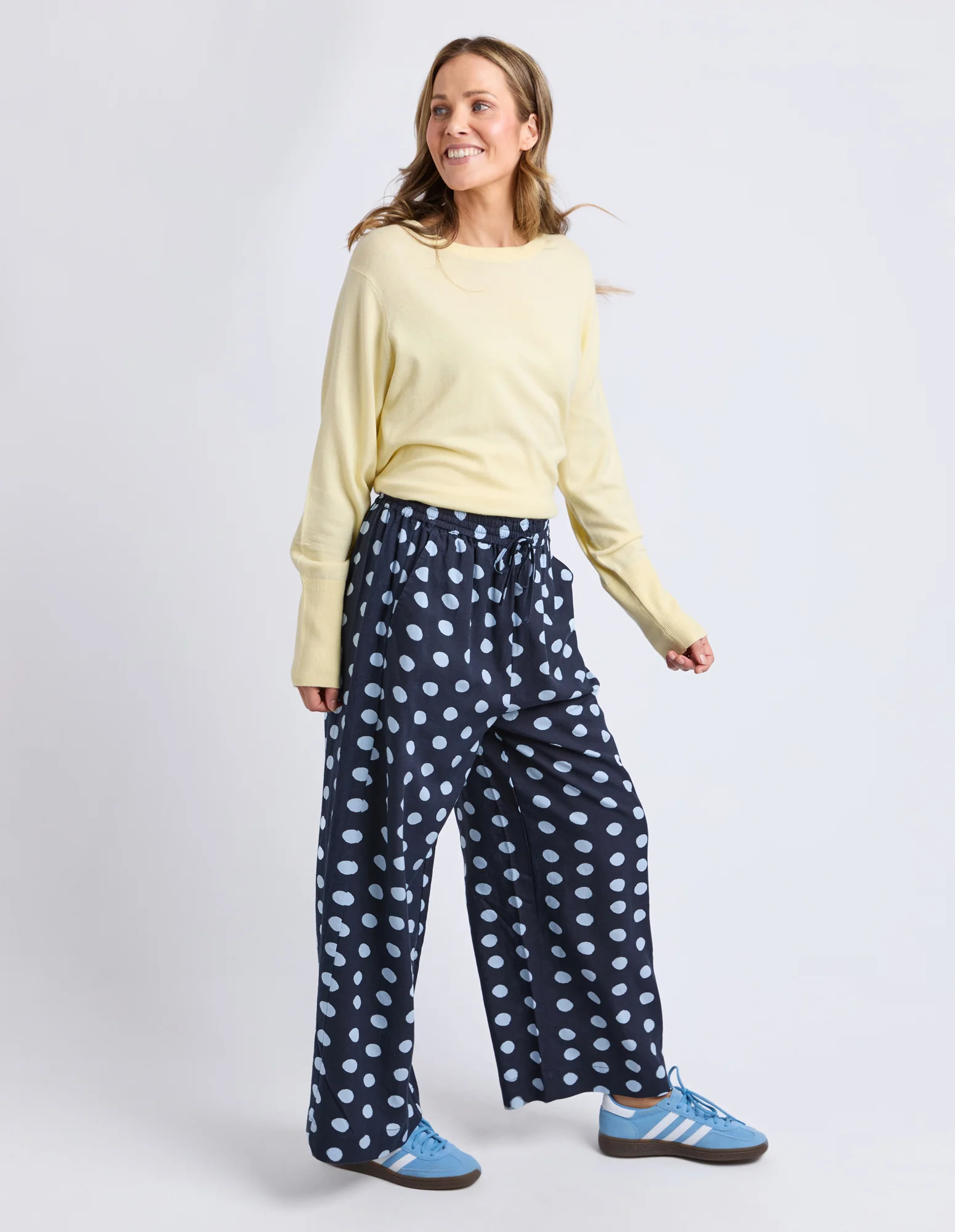 Dotty Elastic Pant Classic Navy Spot - Image 6