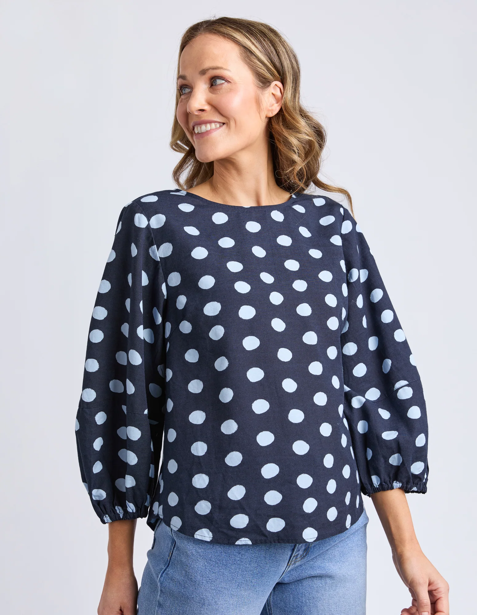 Dotty Top Classic Navy Spot - Image 5