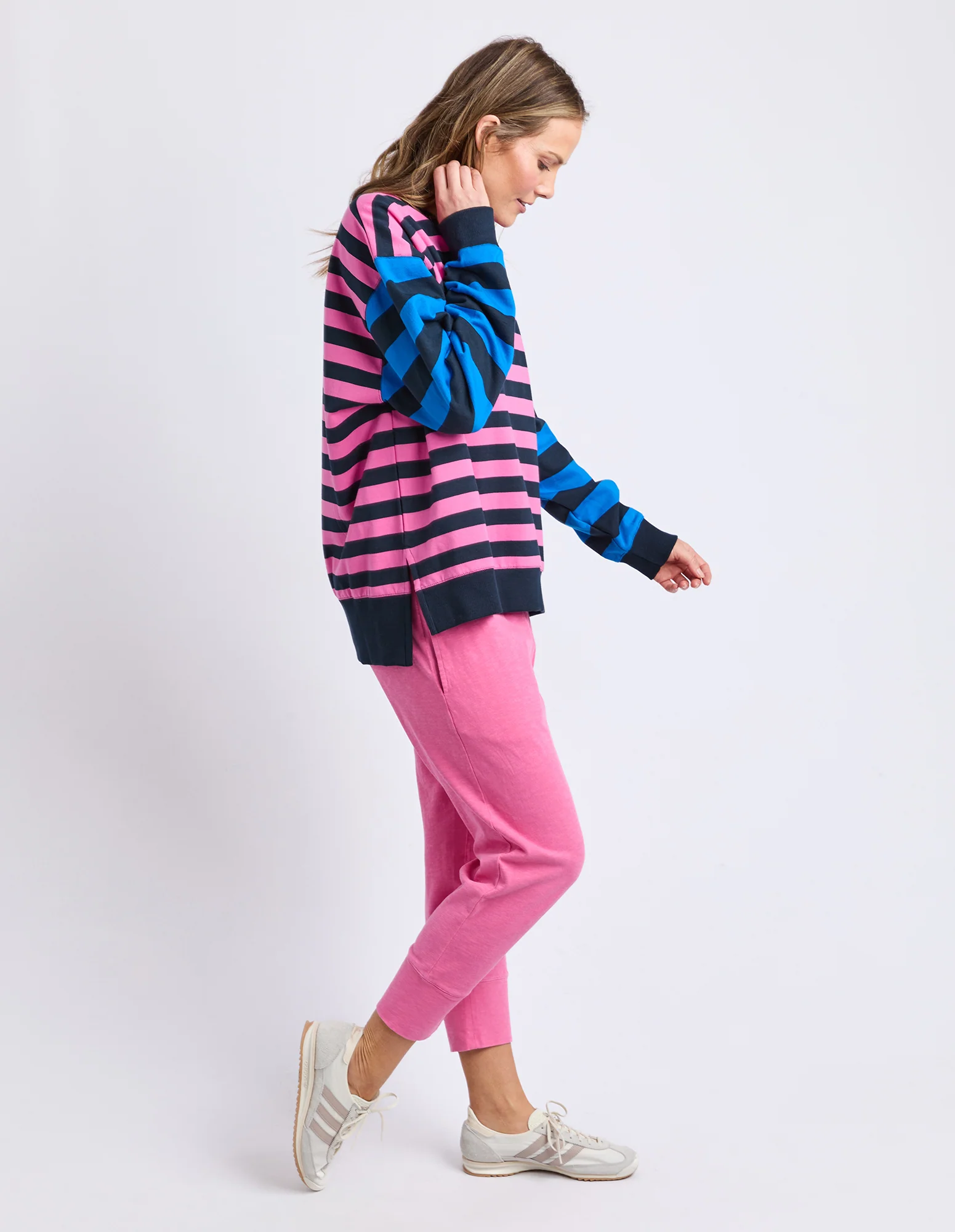 Eden Crew Pink/Navy/Blue Stripe - Image 11