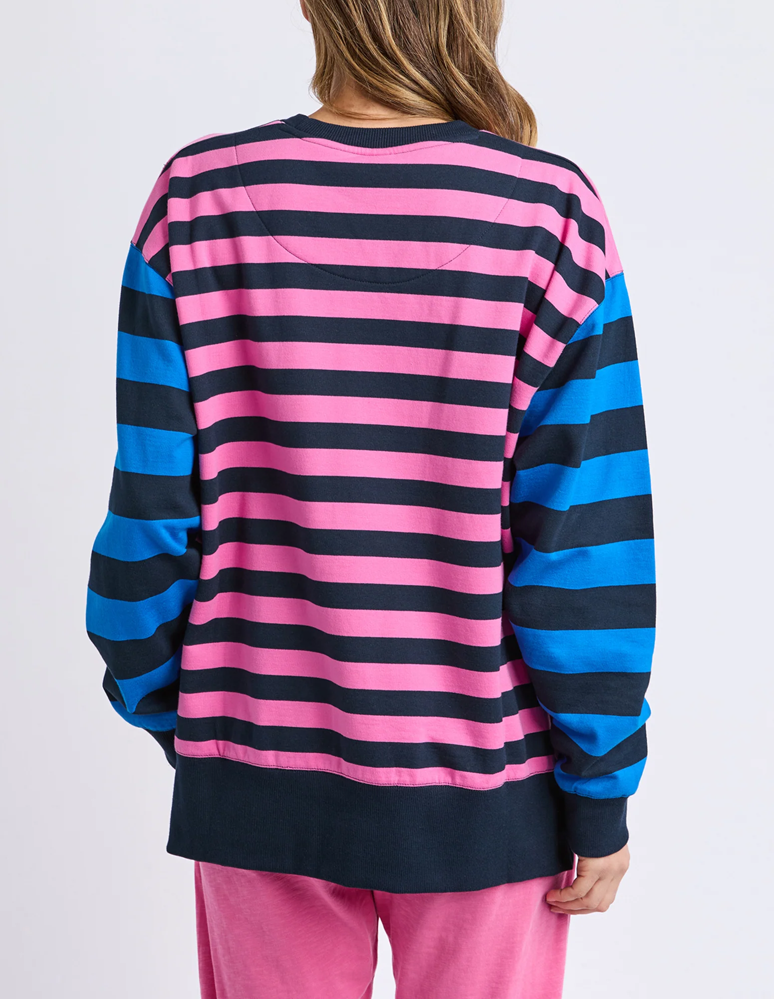 Eden Crew Pink/Navy/Blue Stripe - Image 5