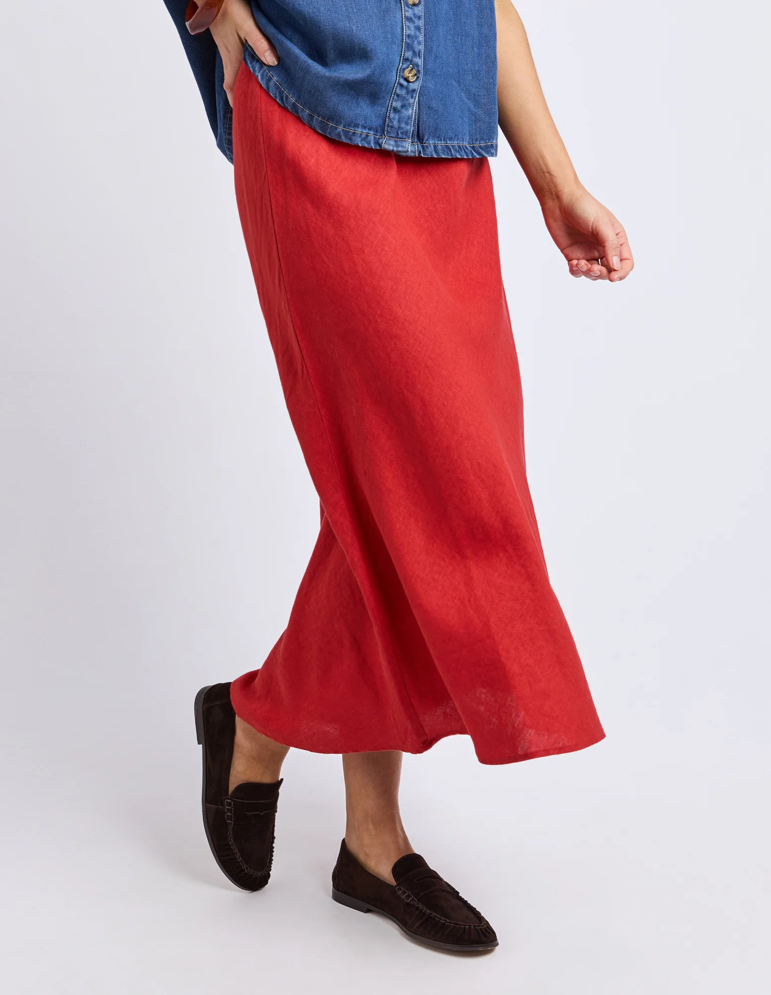 Eleni Skirt Cranberry - Image 4