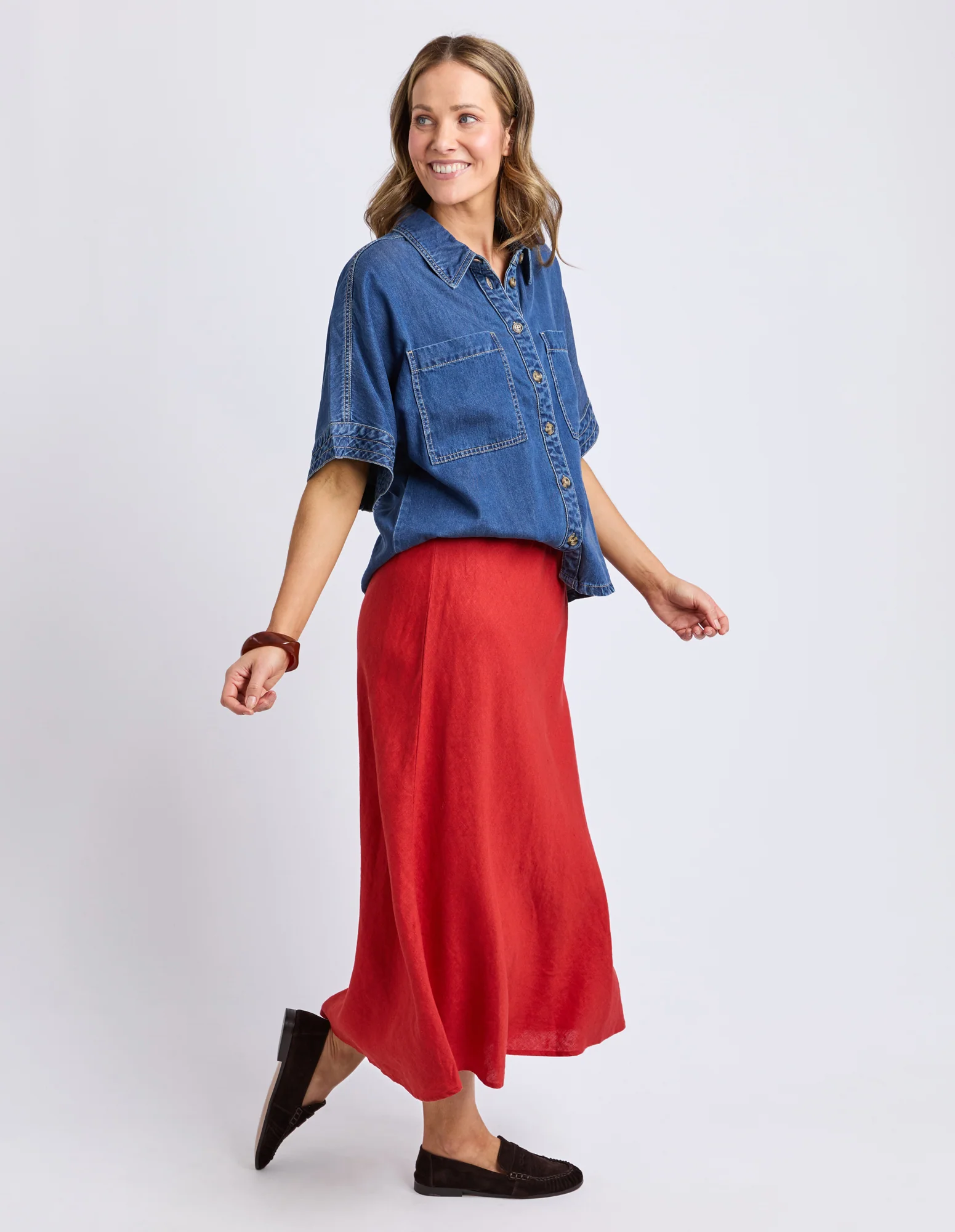 Eleni Skirt Cranberry - Image 6