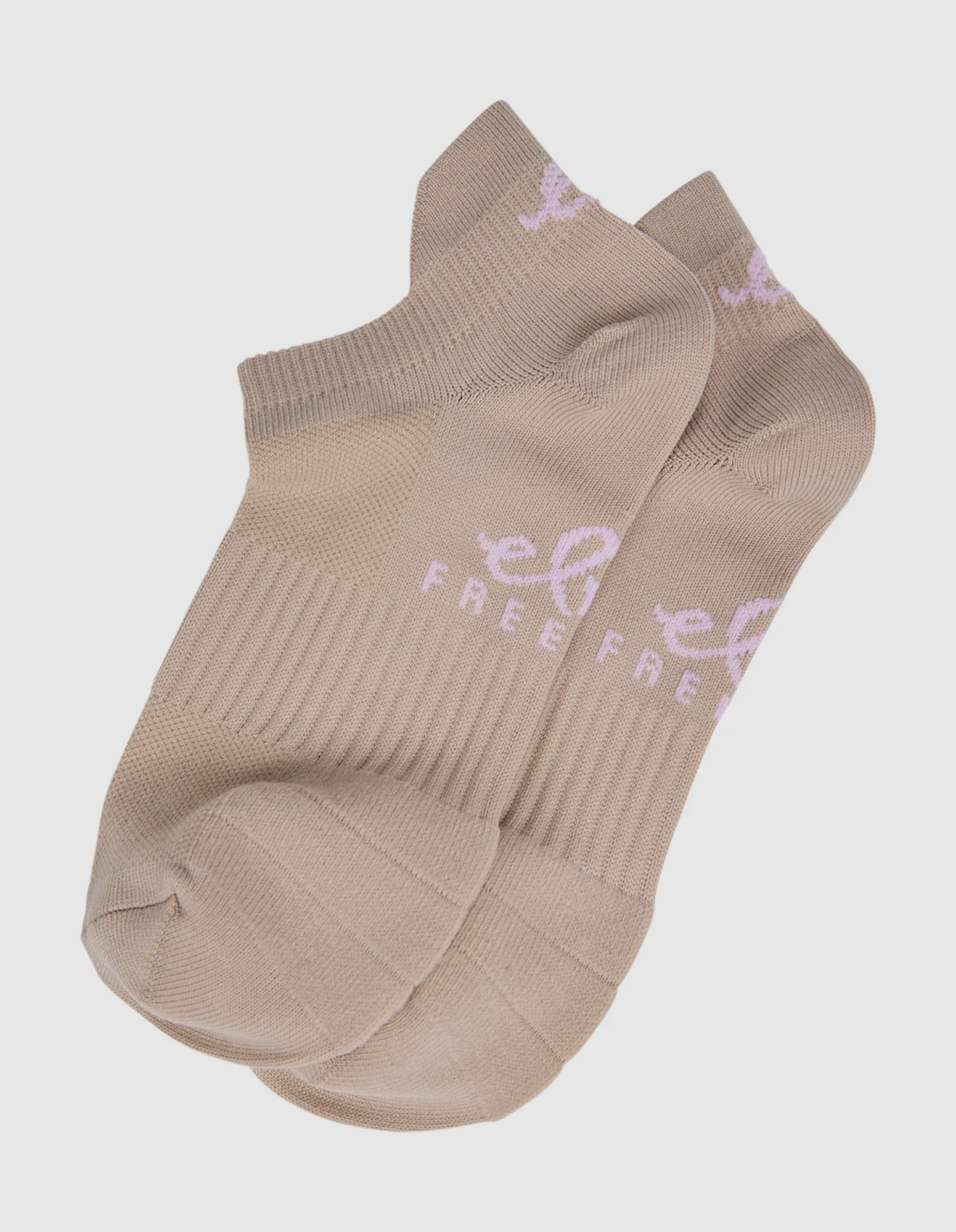 Elm Freedom Sneaker Sock 2pk Nude & White - Image 2