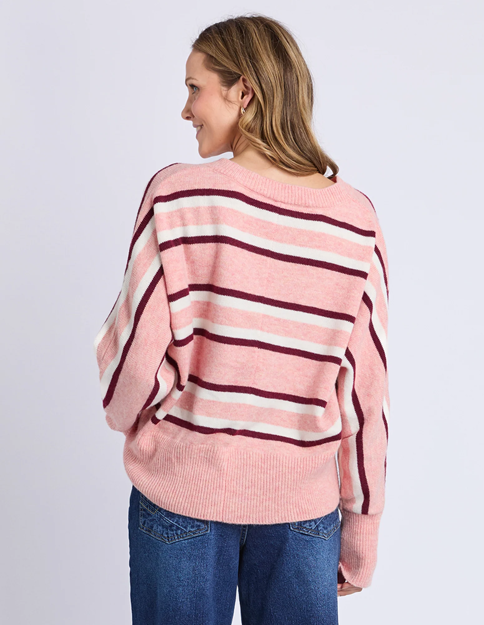 Elsa Stripe Knit Rose Stripe - Image 14
