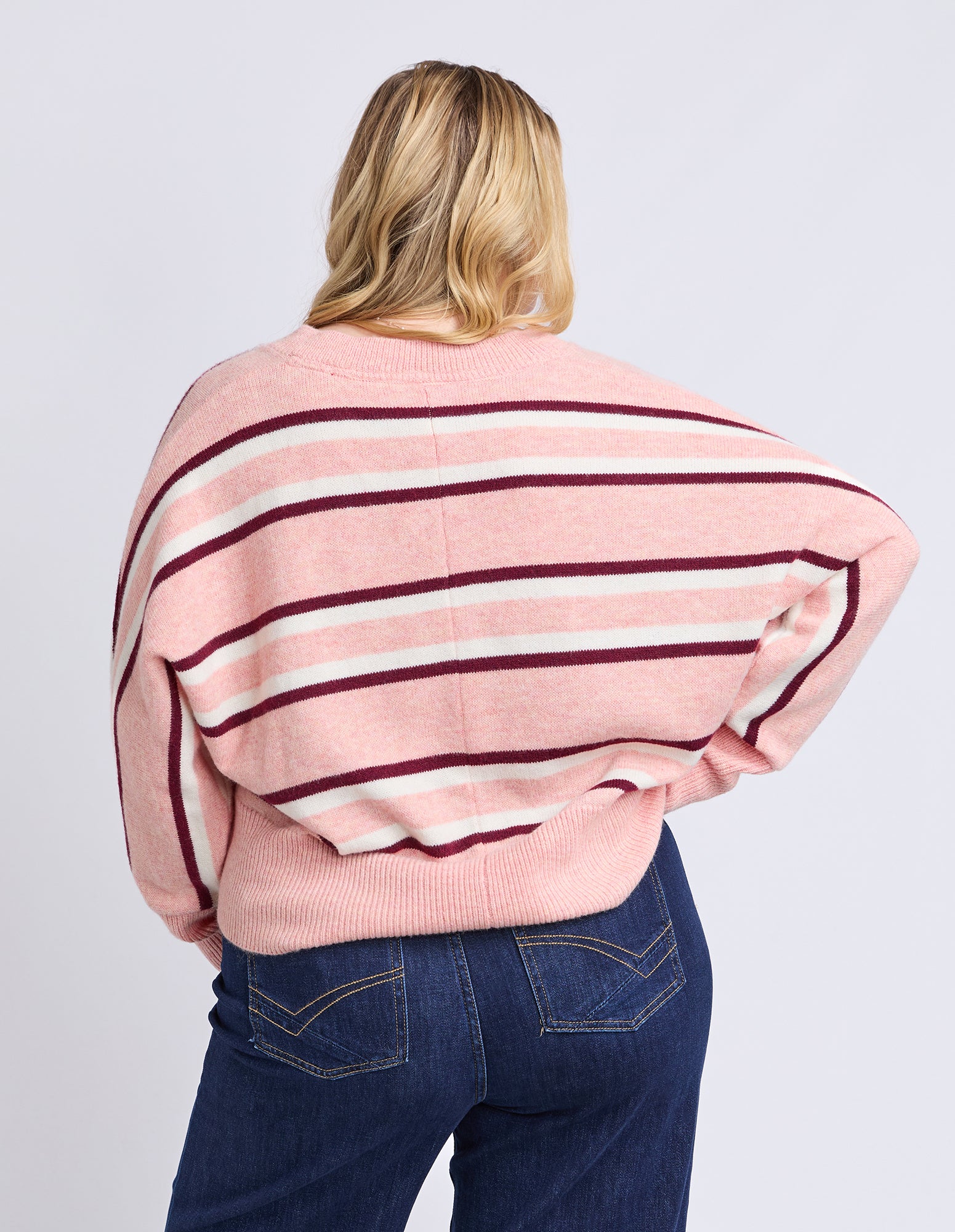 Elsa Stripe Knit Rose Stripe - Image 15