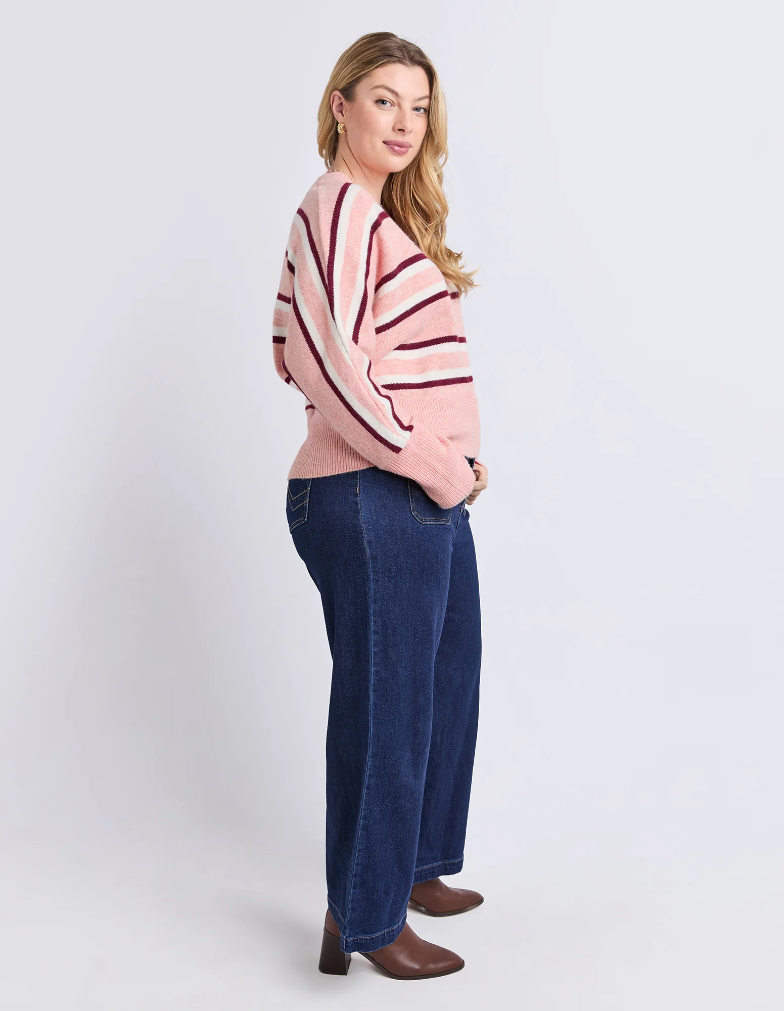 Elsa Stripe Knit Rose Stripe - Image 9