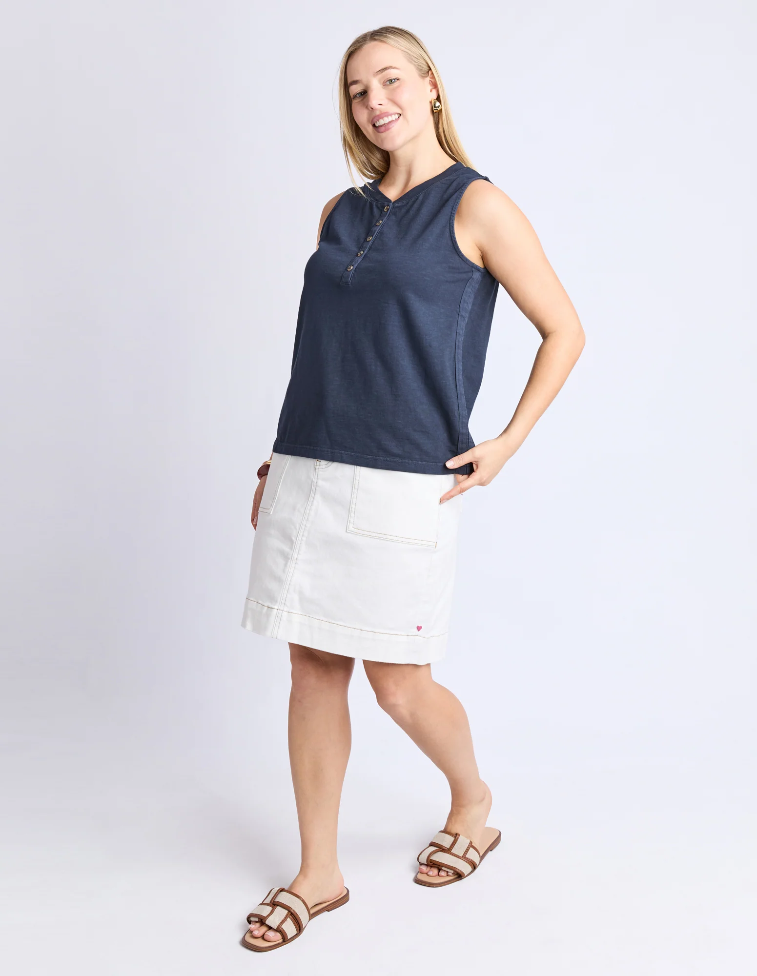 Elysian Tank Navy - Image 6