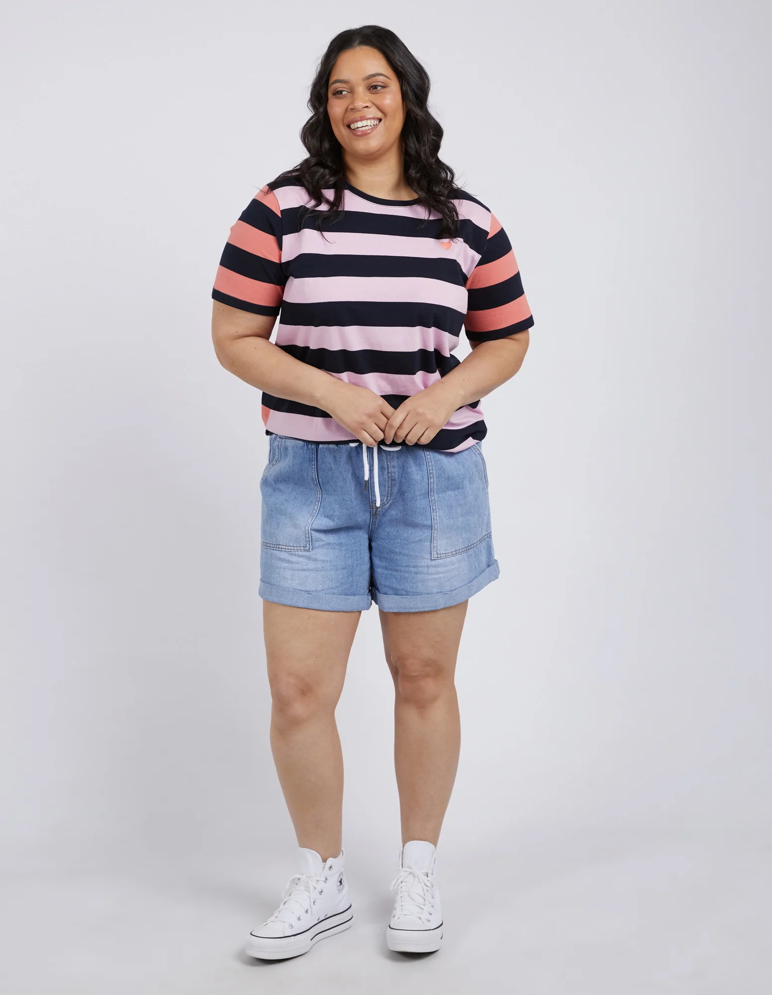 Emma Relaxed Denim Short Mid Blue Wash - Image 8