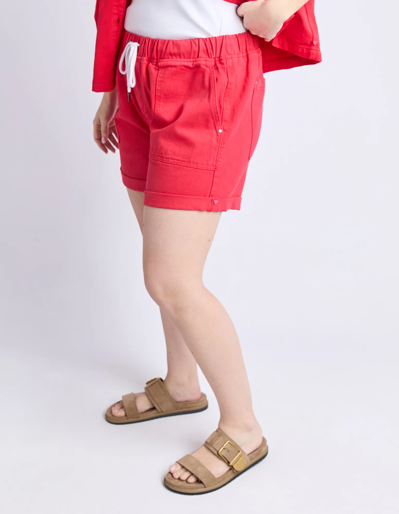 Emma Relaxed Short Poppy - Image 10