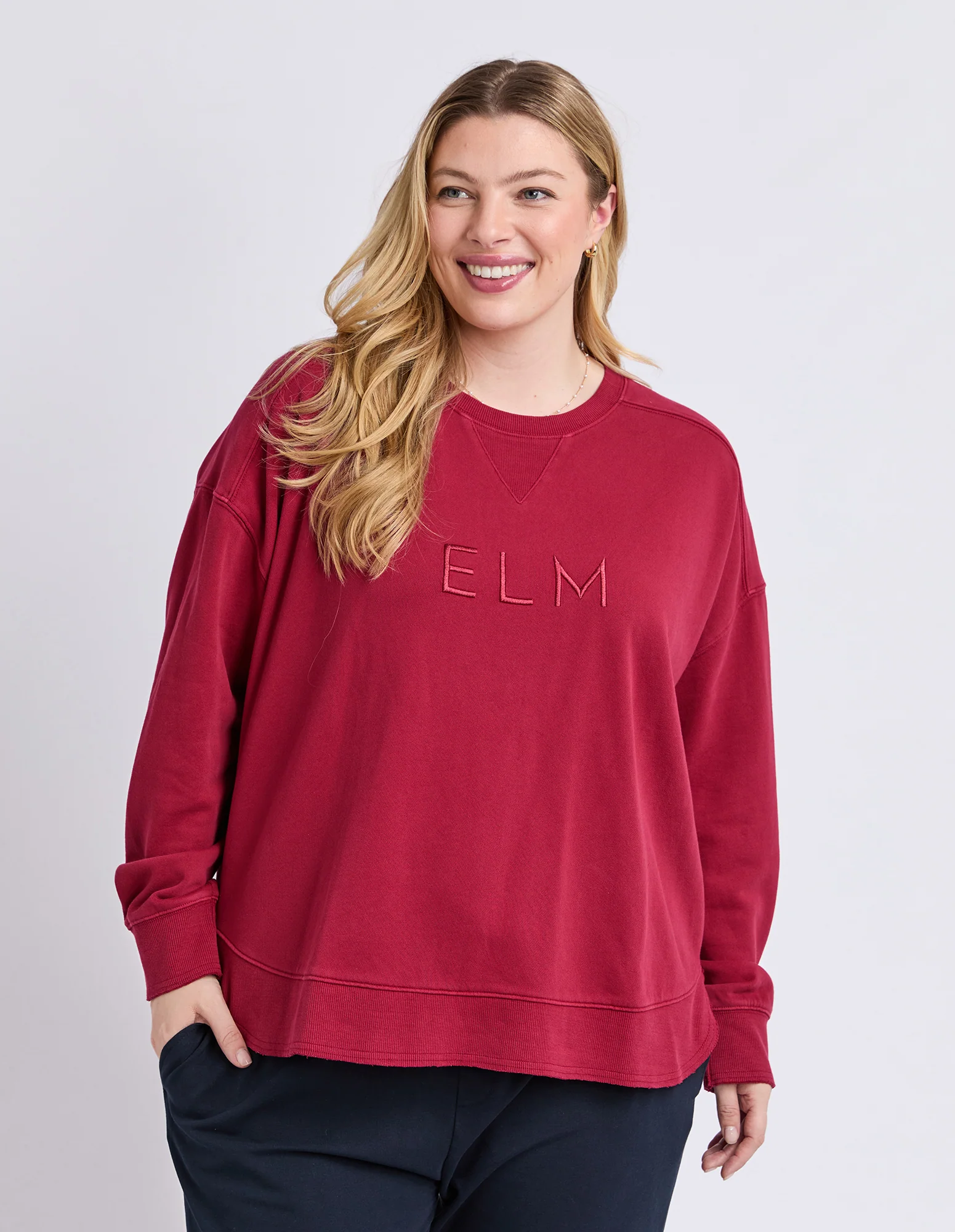 Established Crew Maroon - Image 2