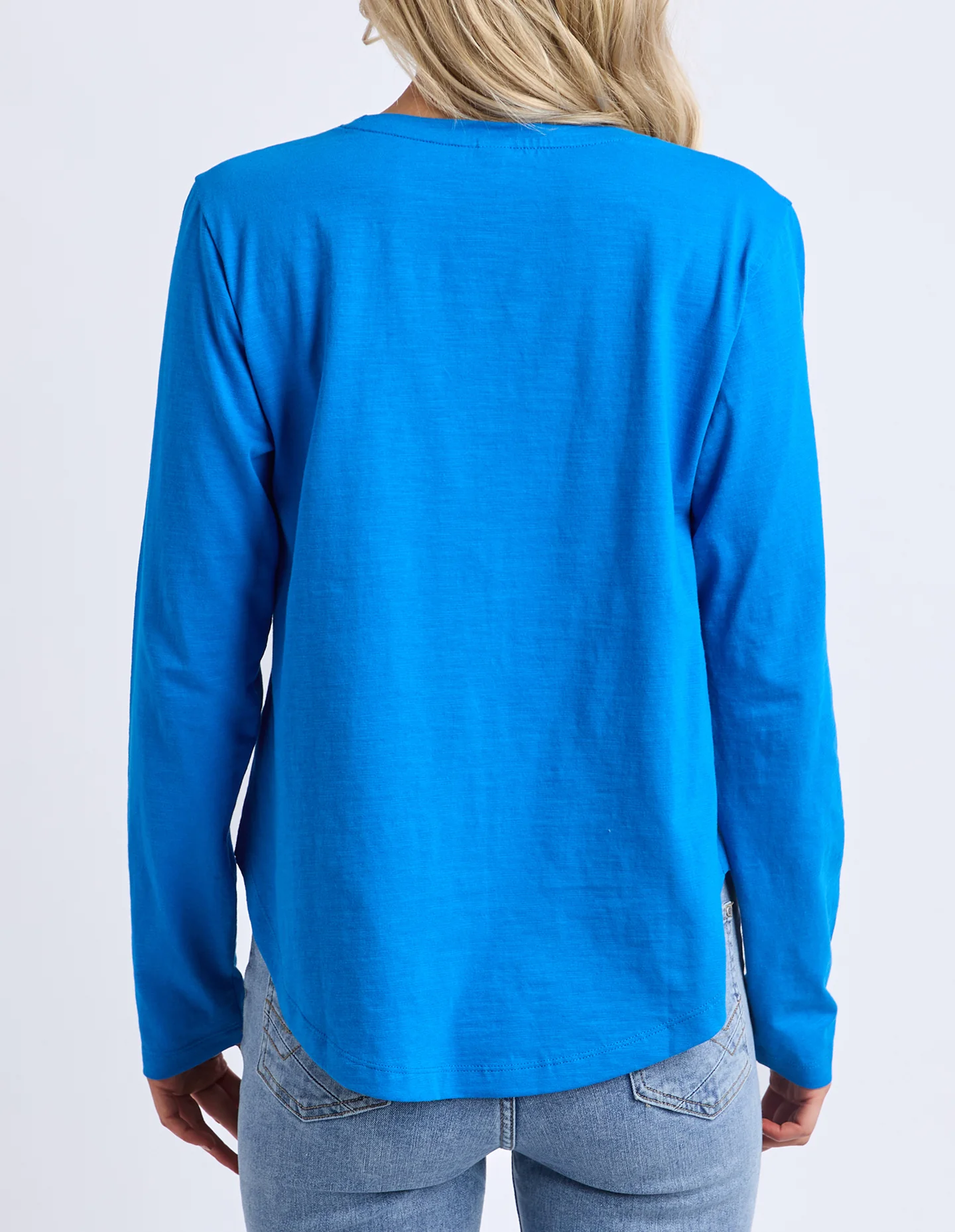 Everyday Long Sleeve Tee Royal Blue - Image 3