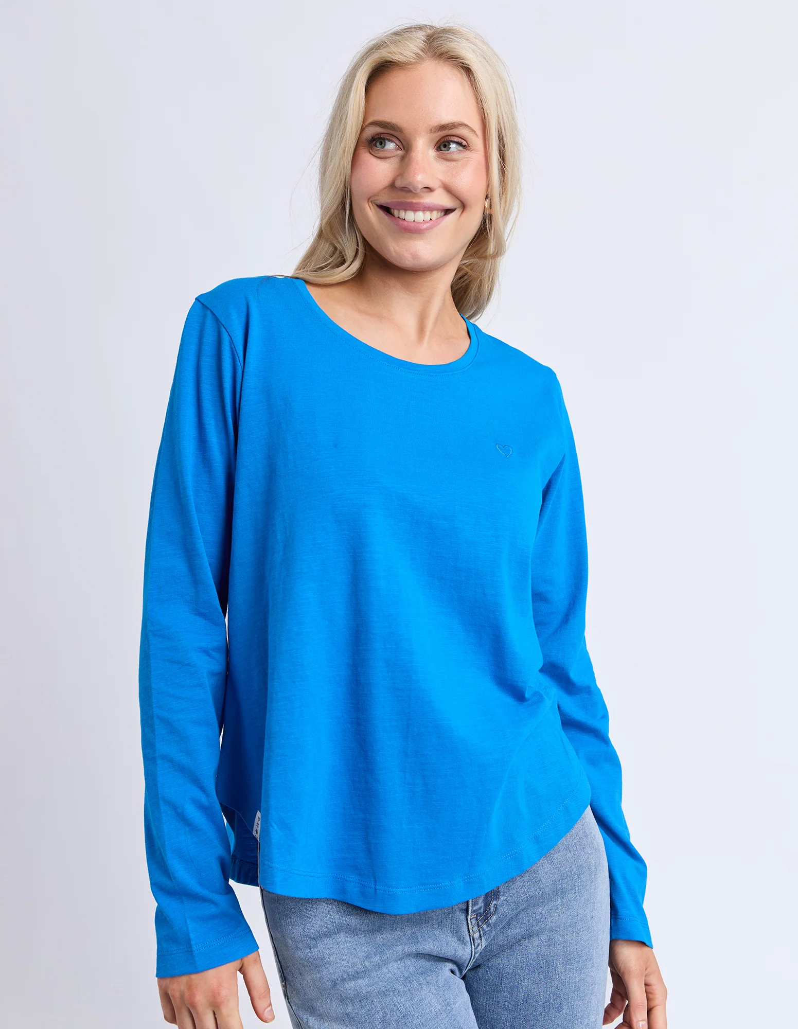 Everyday Long Sleeve Tee Royal Blue - Image 4