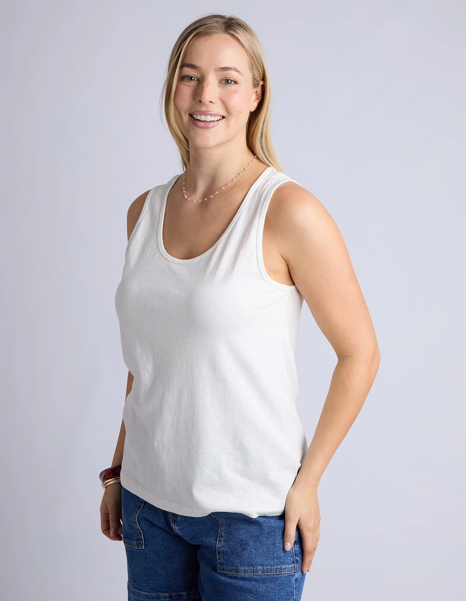 Evie Tank White - Image 3