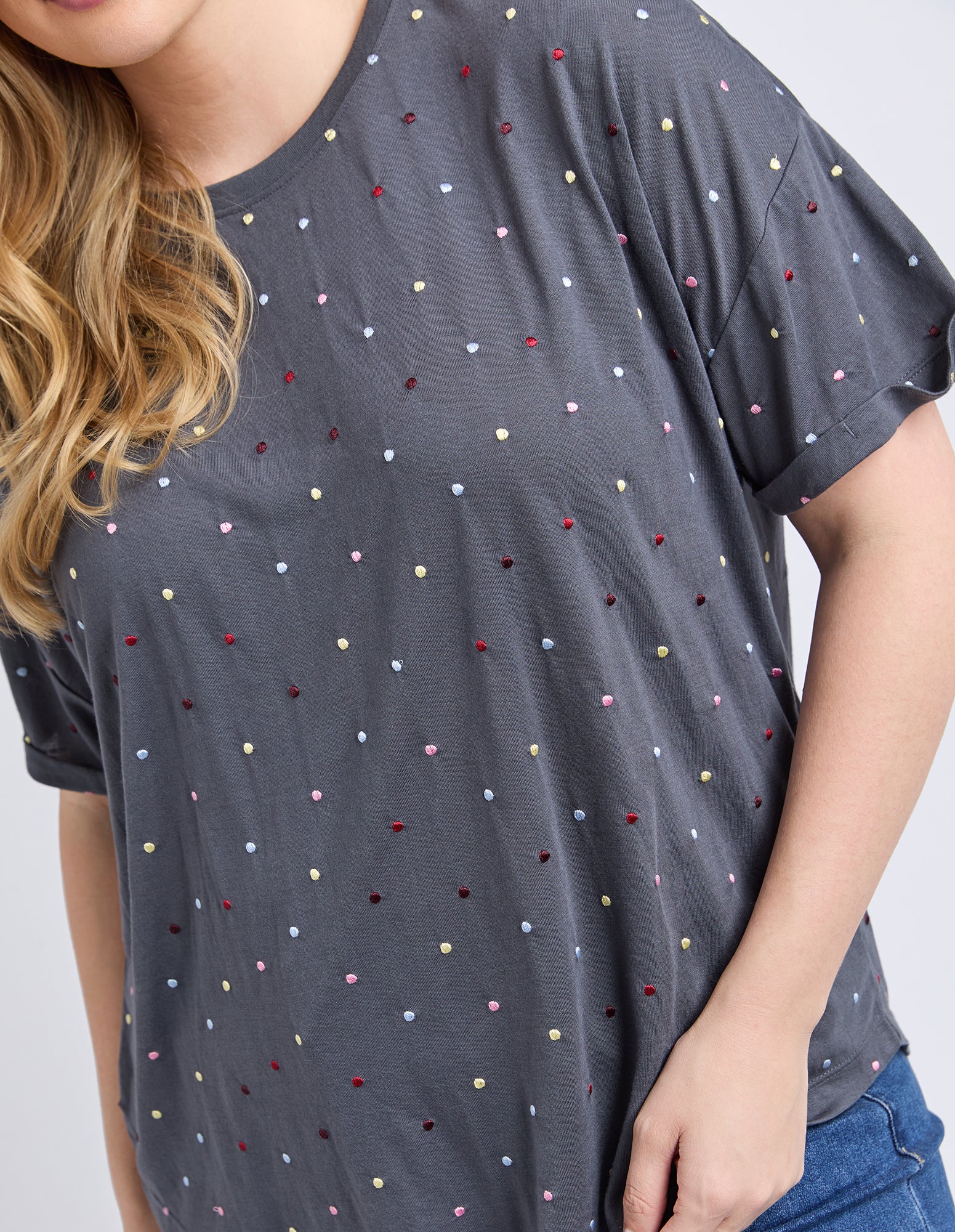 Festive Spot Tee Charcoal - Image 10
