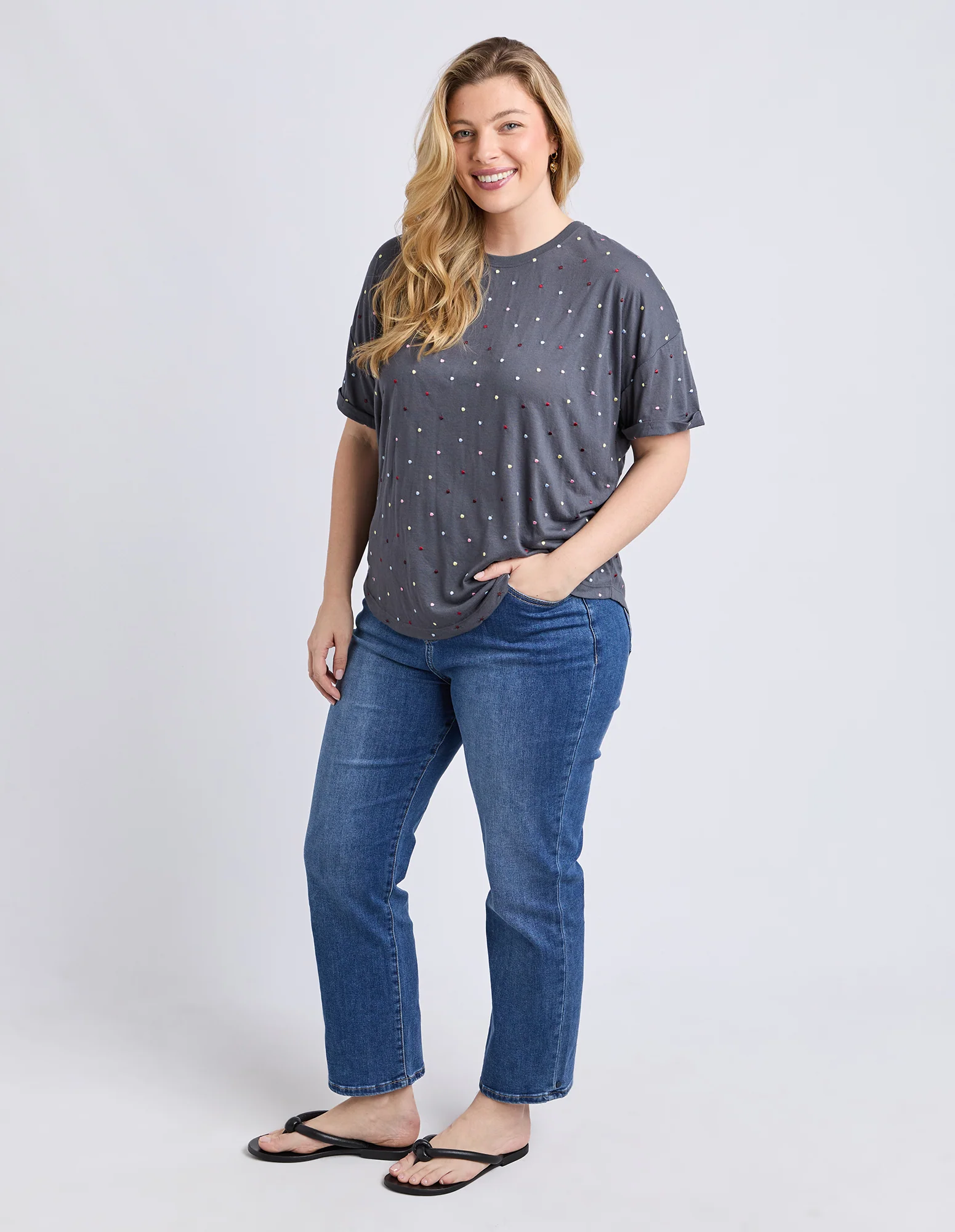Festive Spot Tee Charcoal - Image 12