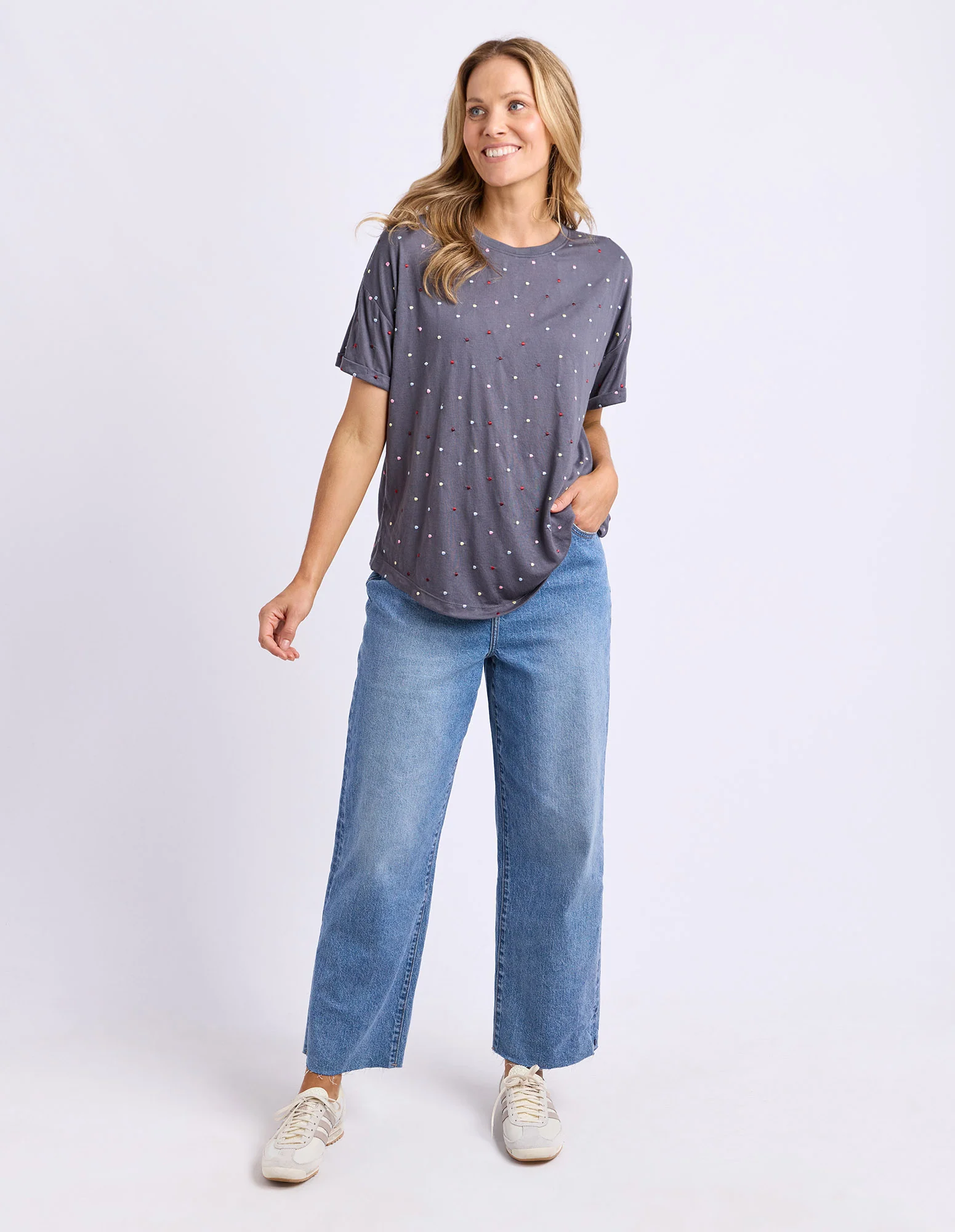 Festive Spot Tee Charcoal - Image 3